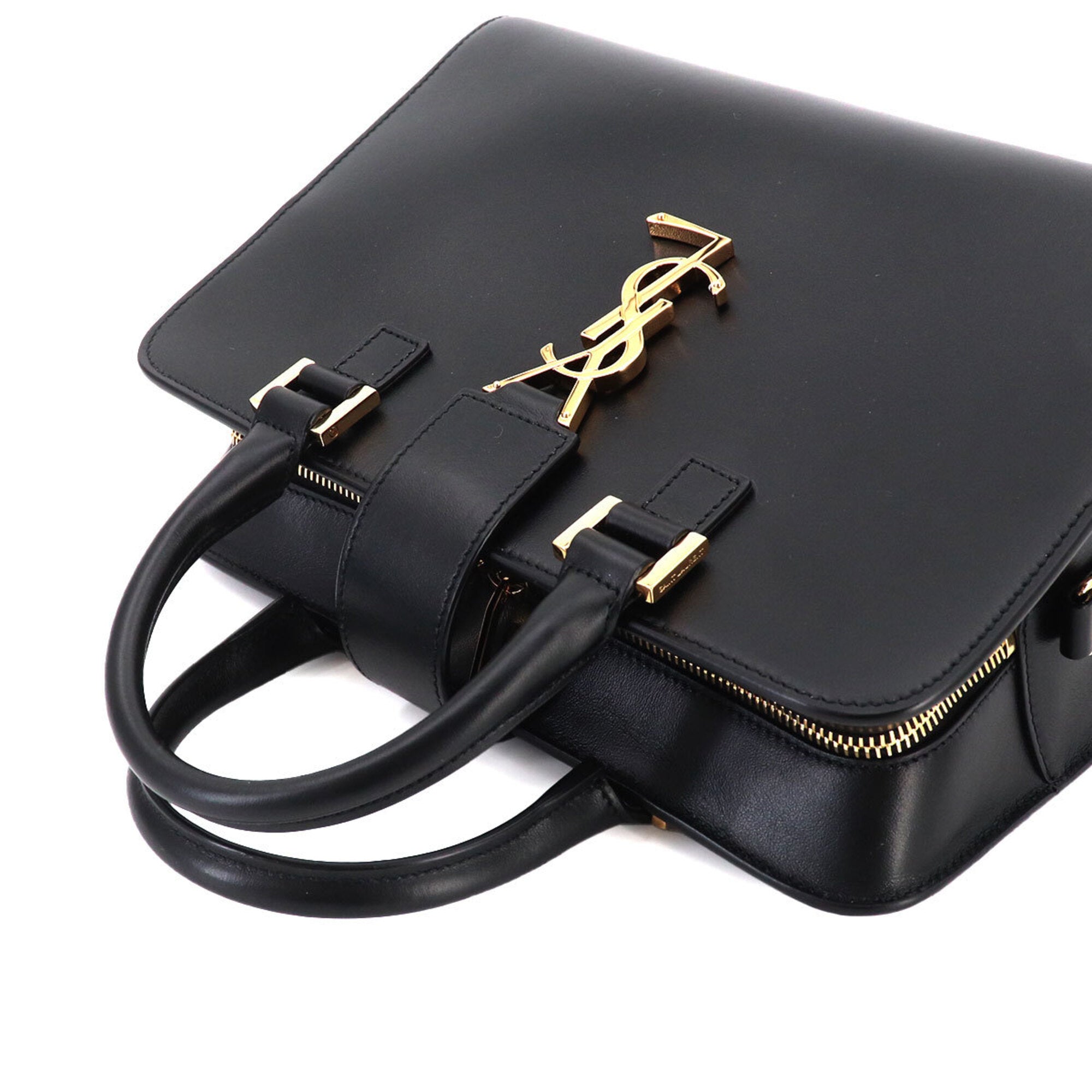 Saint Laurent Black Leather Handbag (Pre-Owned)