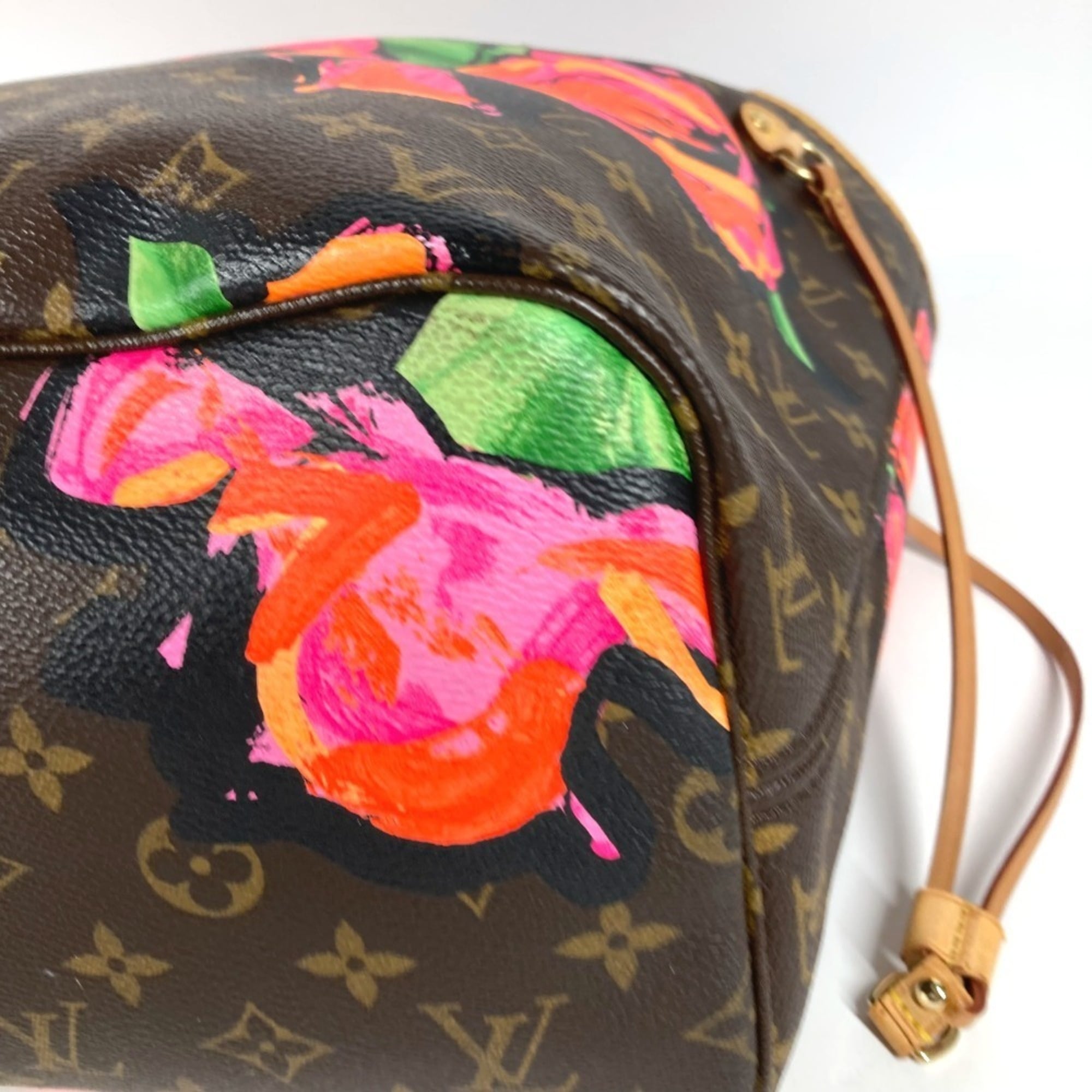 Louis Vuitton Monogram Brown Rose Monogram Shoulder Bag Tote Bag (Pre-Owned)