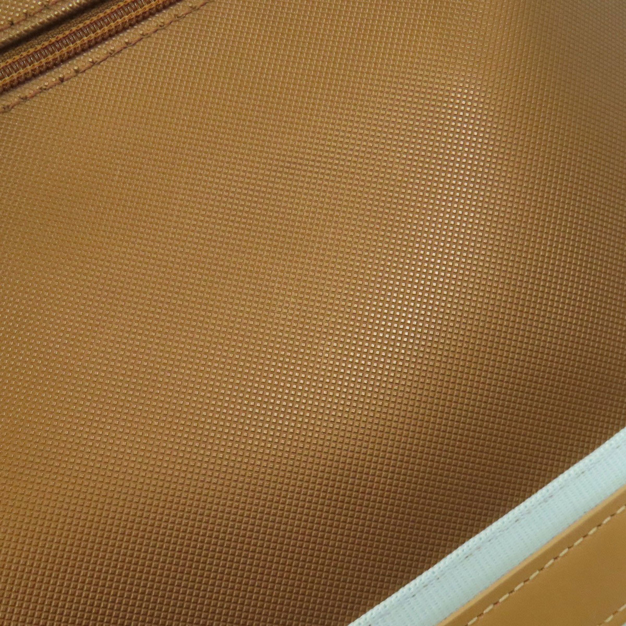 Longchamp Brown Light Blue Leather Shoulder Bag (Pre-Owned)