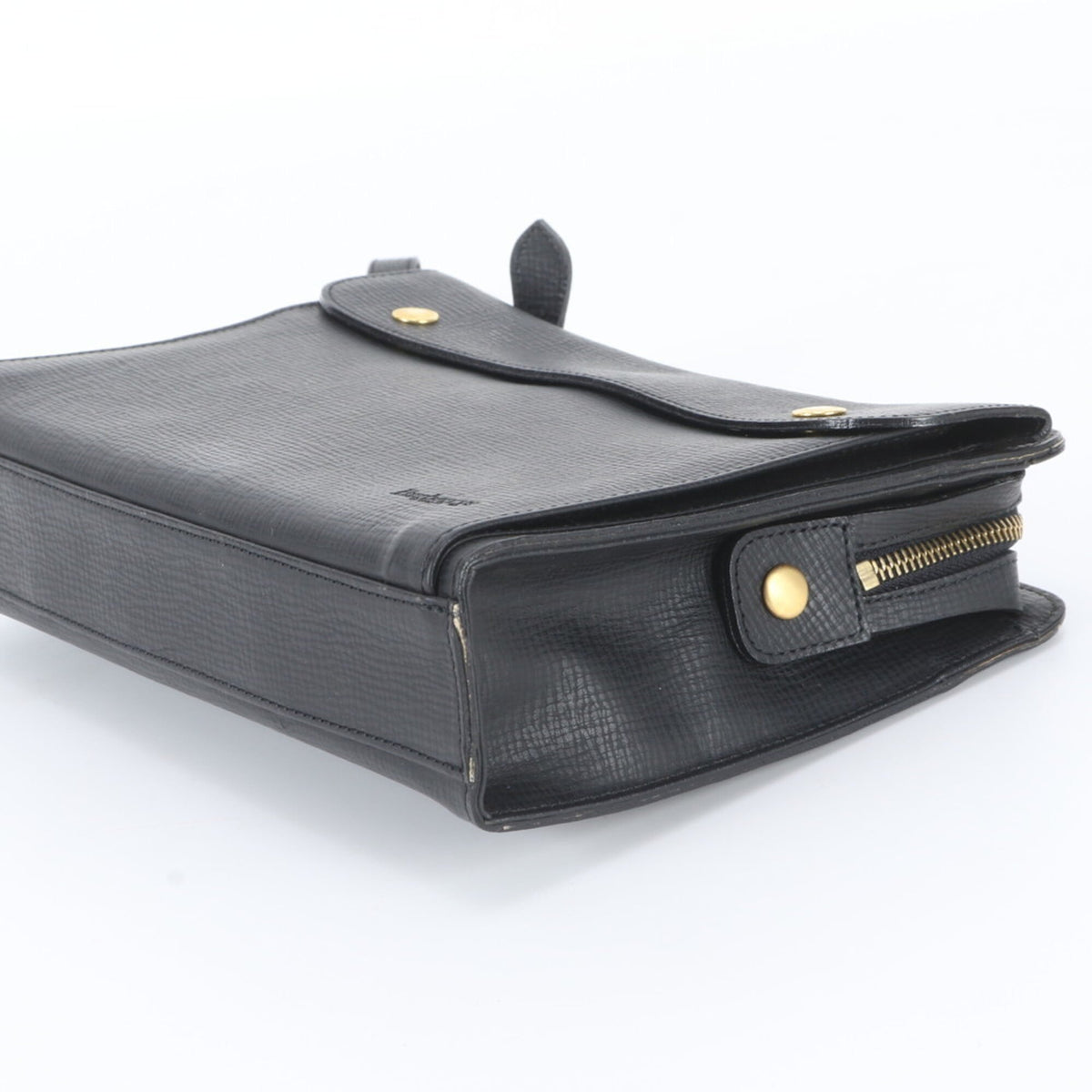 Burberry Black Leather Clutch Bag (Pre-Owned)