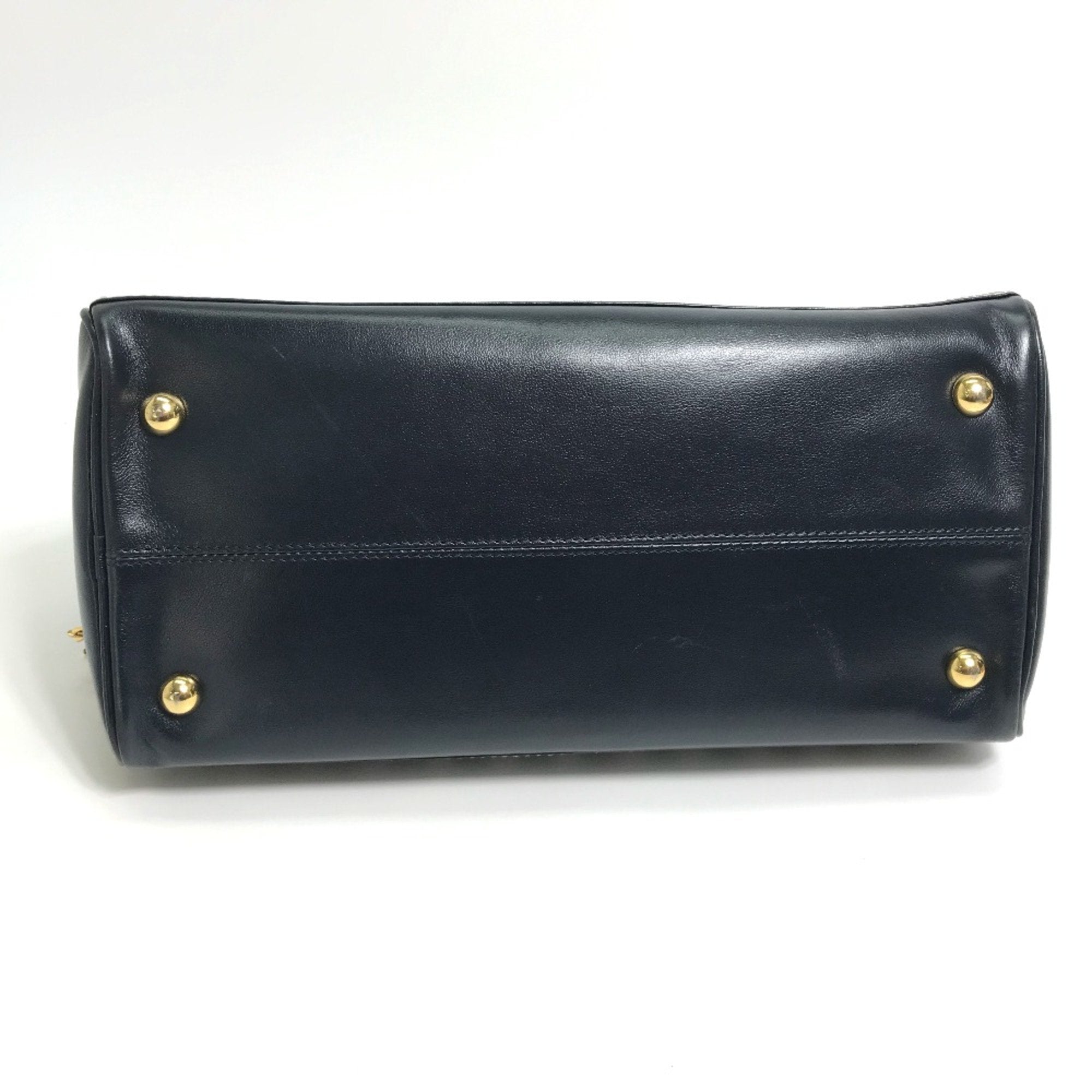 Yves Saint Laurent Navy Leather Handbag (Pre-Owned)