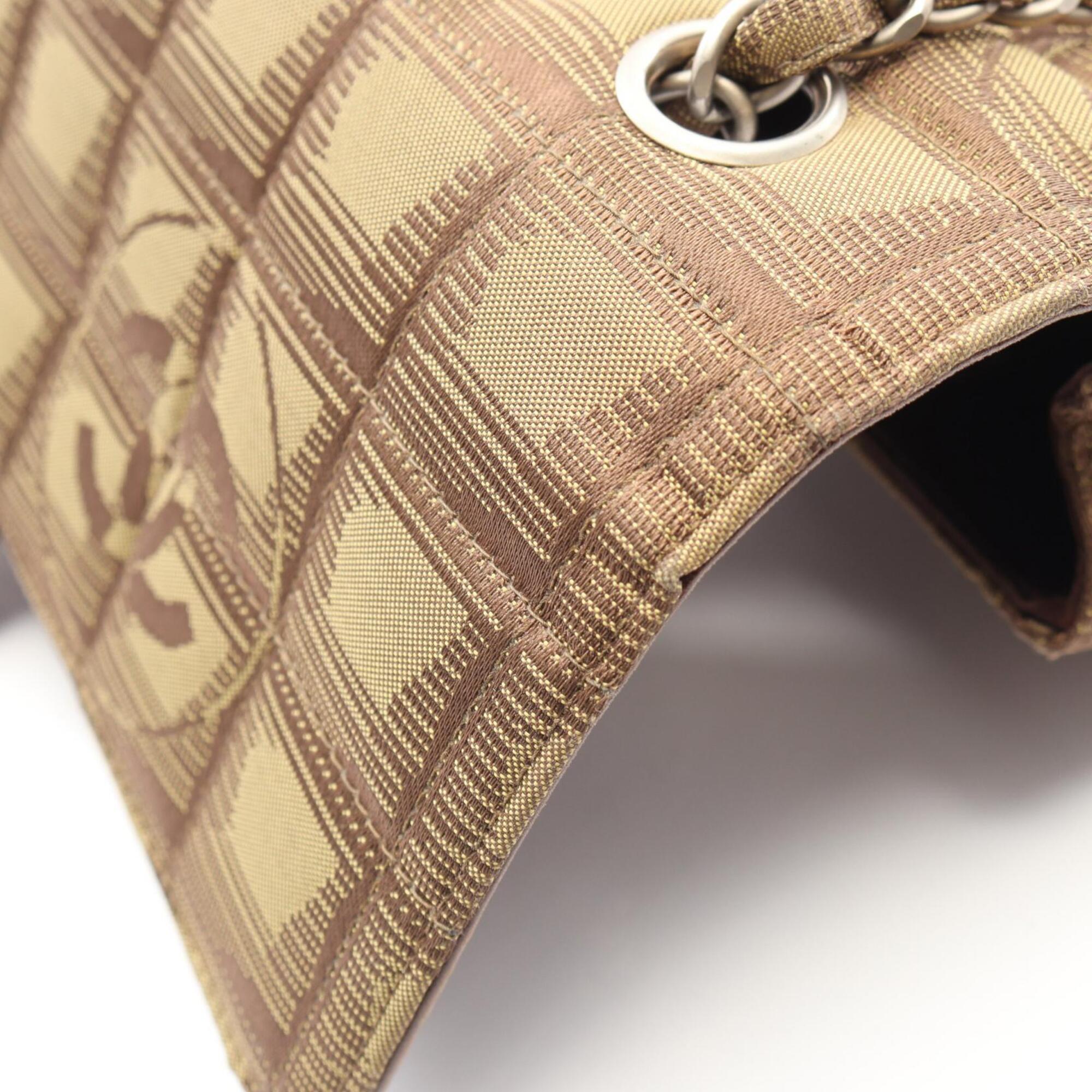 Chanel Brown Leather Handbag Shoulder Bag (Pre-Owned)