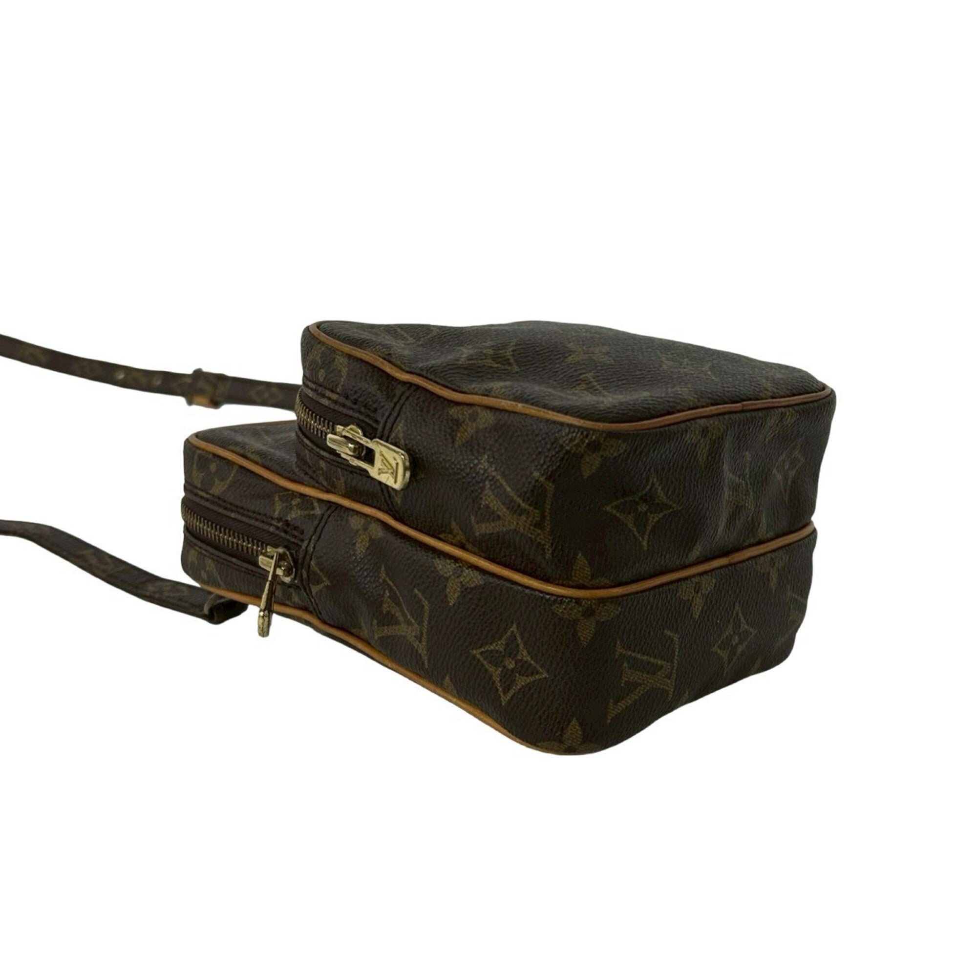 Louis Vuitton Brown Leather Pvc Pochette Shoulder Bag (Pre-Owned)