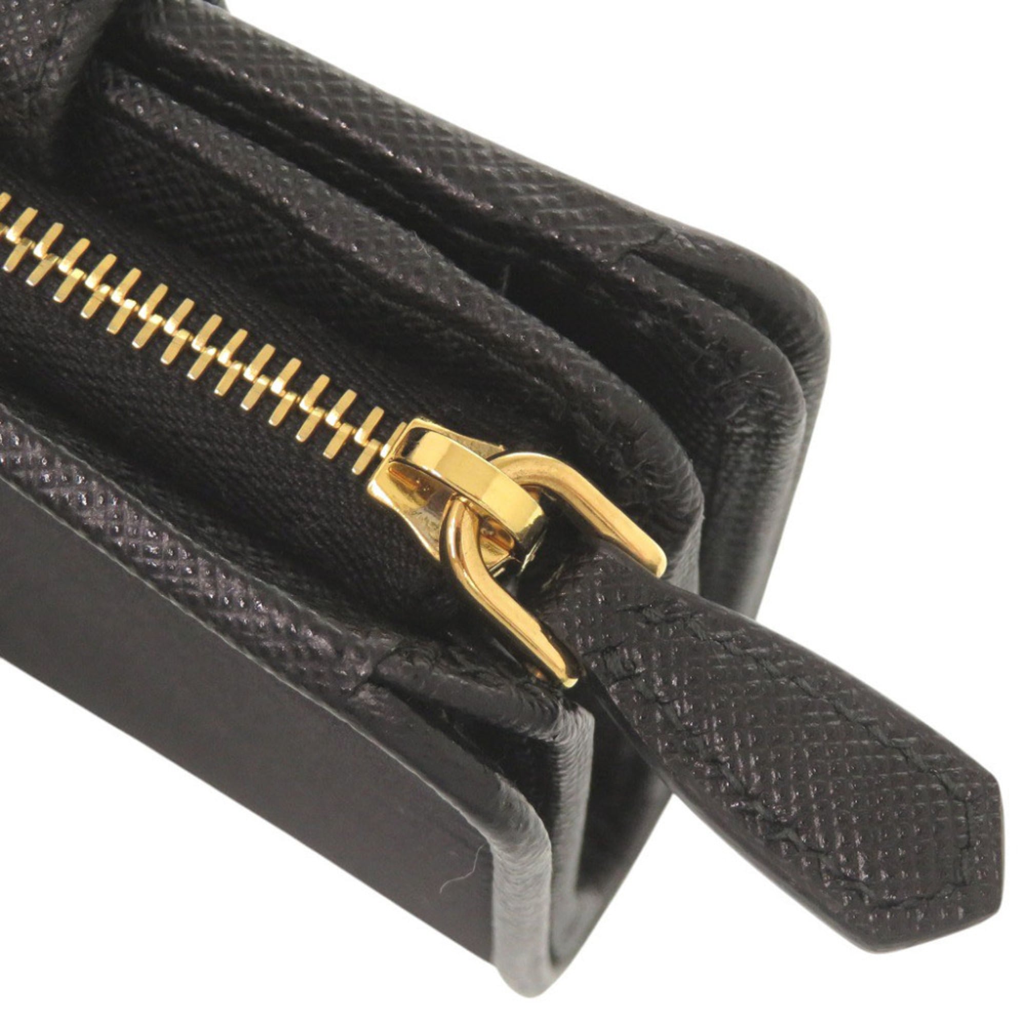 Prada Black Nylon Leather Wallet (Bi-Fold) (Pre-Owned)