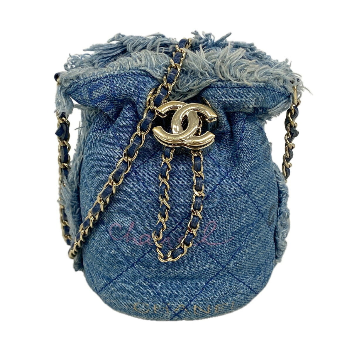 Chanel Blue Denim Shoulder Bag (Pre-Owned)