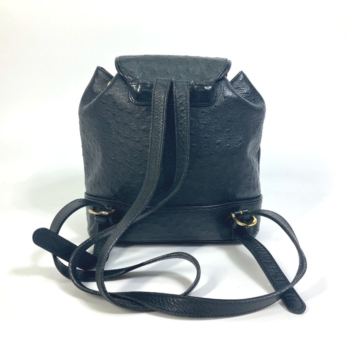 Versace Black Leather Backpack (Pre-Owned)