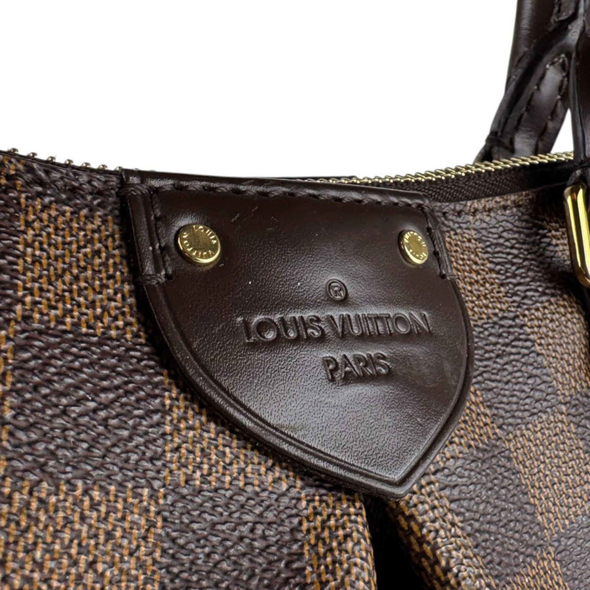 Louis Vuitton Damier Canvas Ebene Damier Canvas Handbag Shoulder Bag (Pre-Owned)