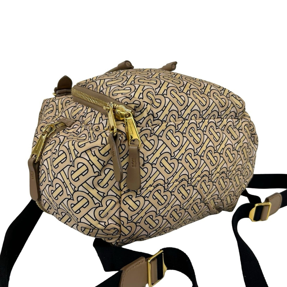 Burberry Beige Nylon Leather Backpack (Pre-Owned)