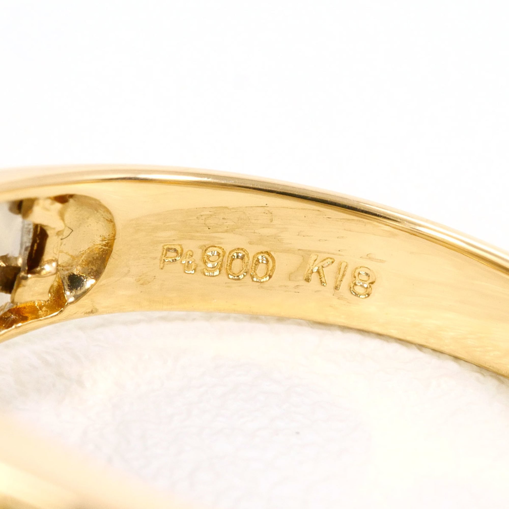 Unbranded Platinum Yellow Gold Yellow Gold (18K) Platinum 900 Band Ring (Pre-Owned)