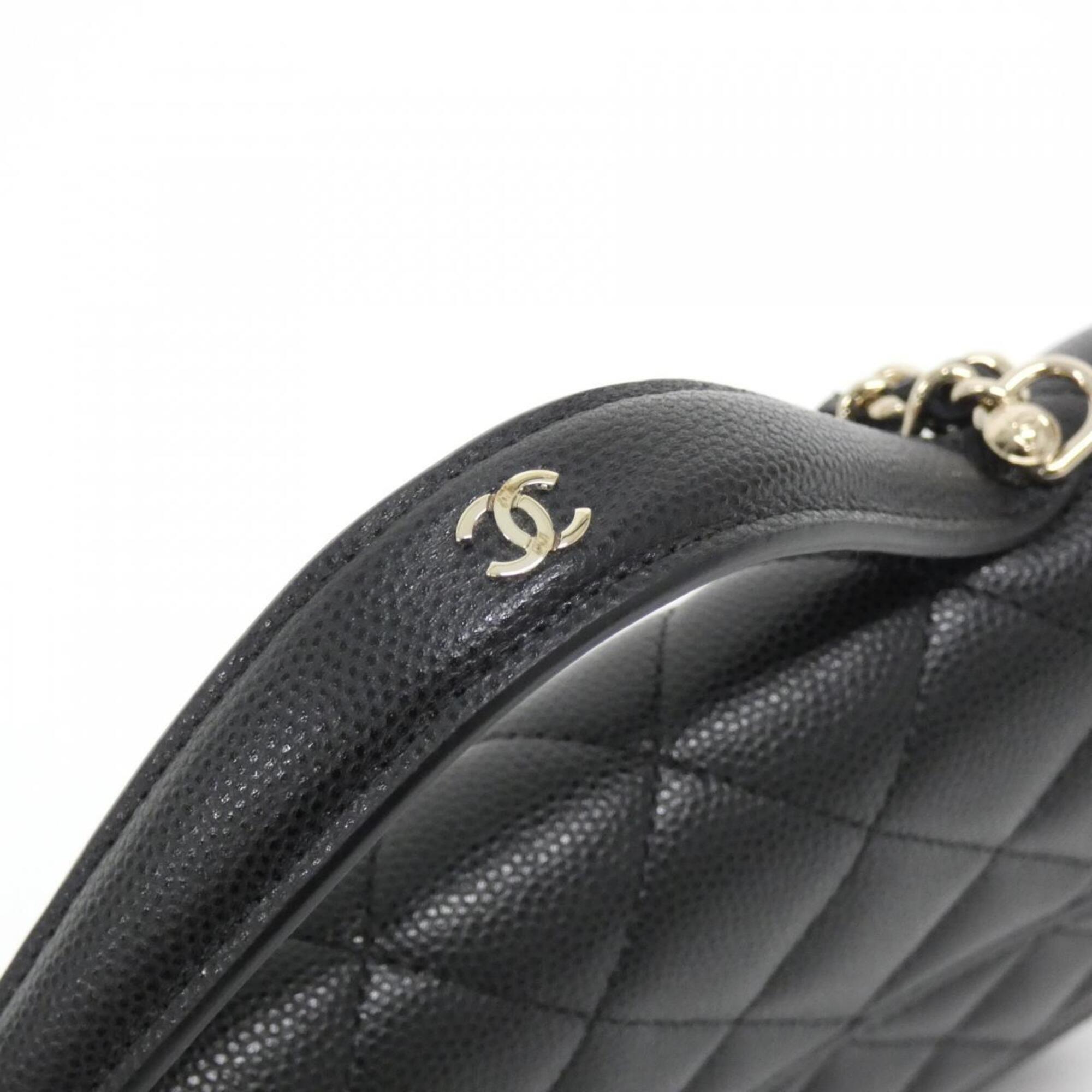 Chanel Black Grained Calfskin Backpack (Pre-Owned)