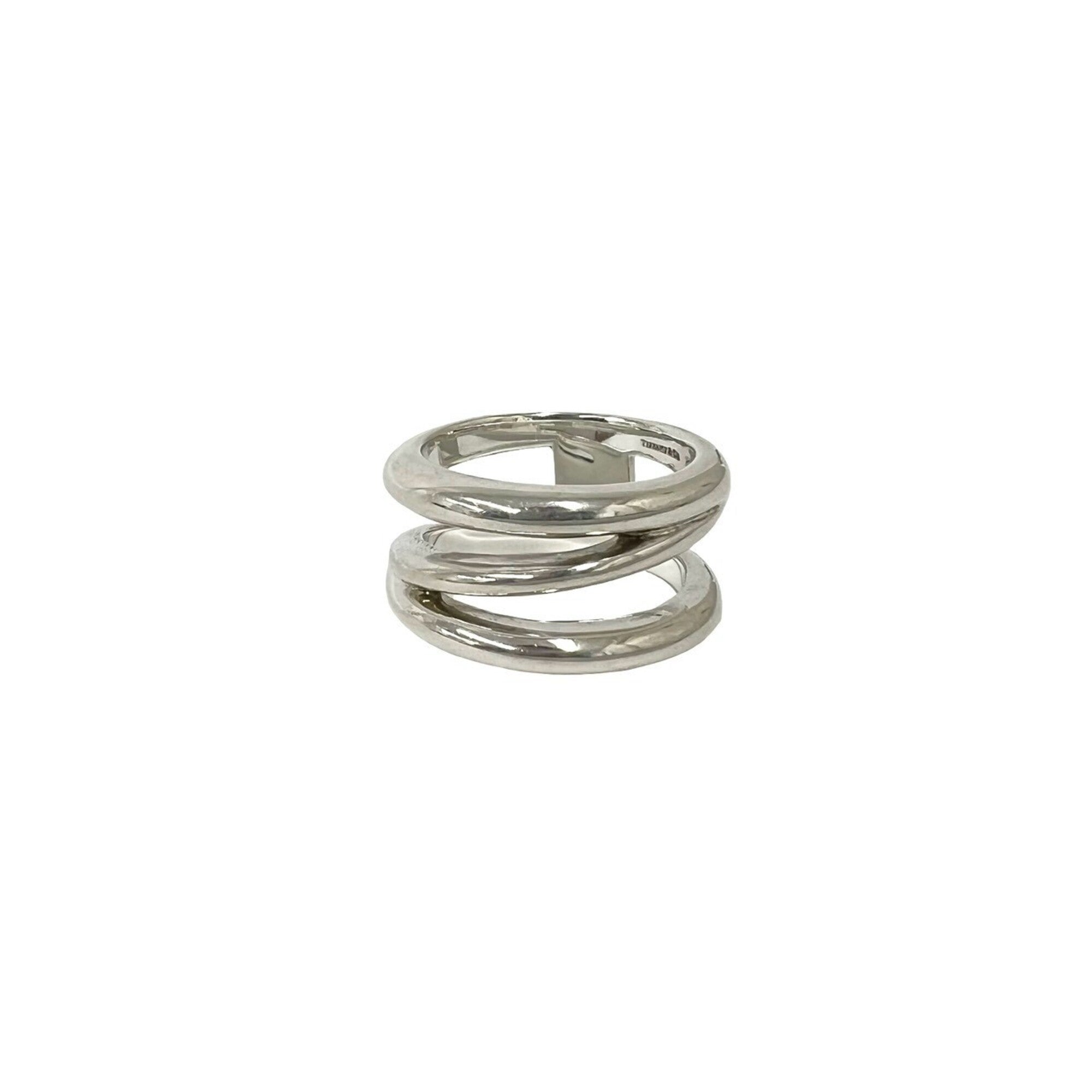 Tiffany Silver Silver 925 Band Ring (Pre-Owned)