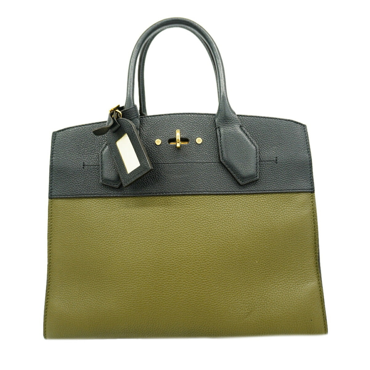 Louis Vuitton Khaki Noir Handbag (Pre-Owned)