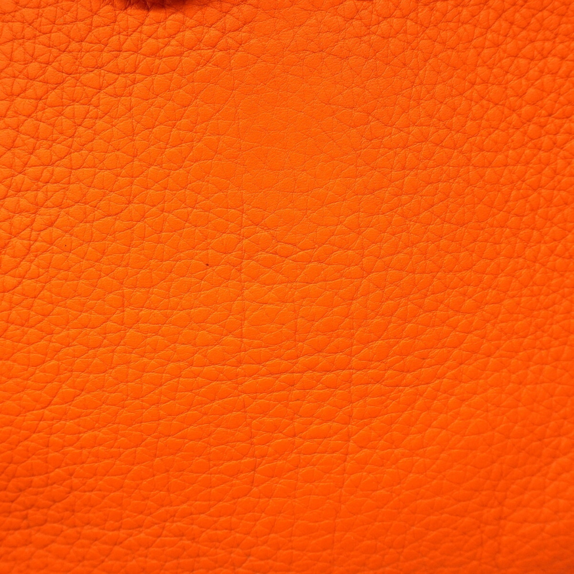 Hermes Orange Taurillon Clemence Leather Shoulder Bag (Pre-Owned)