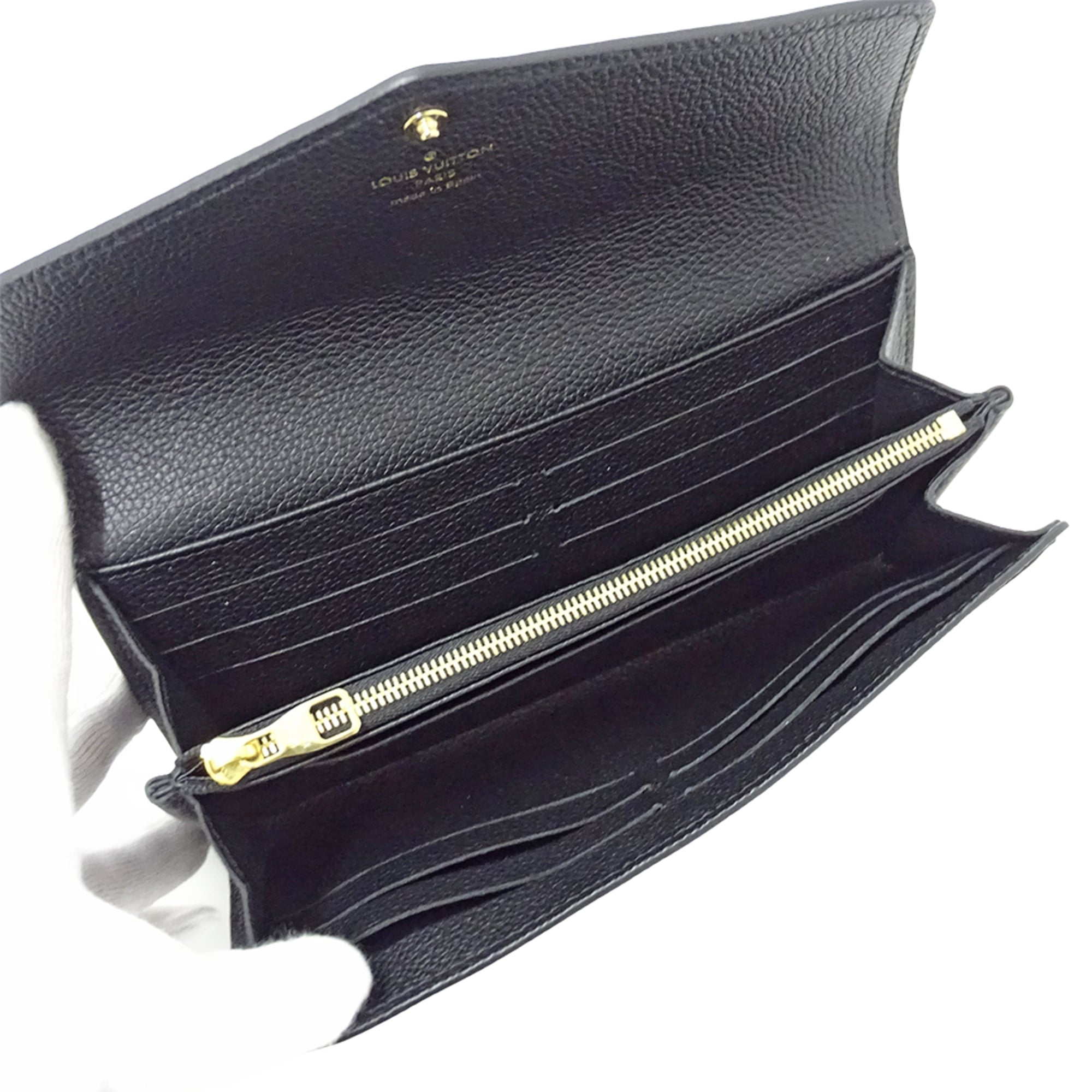 Louis Vuitton Monogram Empreinte Beige Noir Monogram Empreinte Wallet (Bi-Fold) (Pre-Owned)