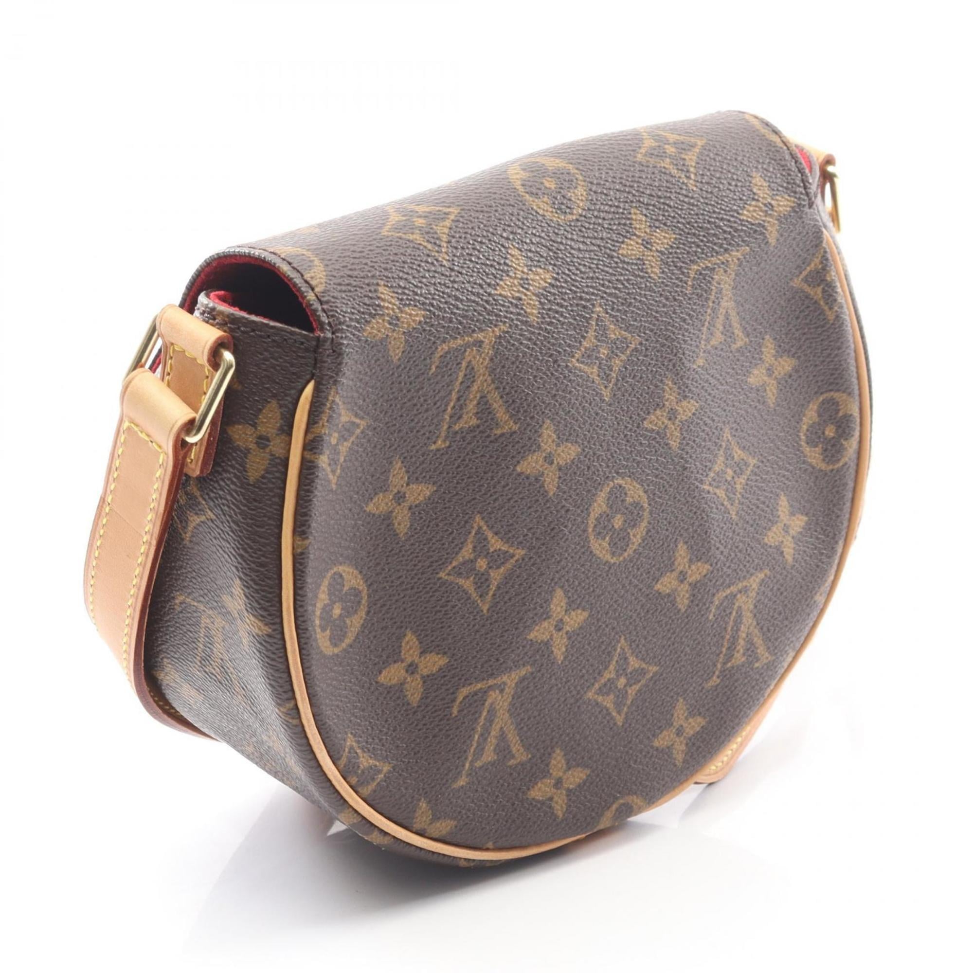 Louis Vuitton Brown Monogram Coated Canvas Leather Shoulder Bag (Pre-Owned)
