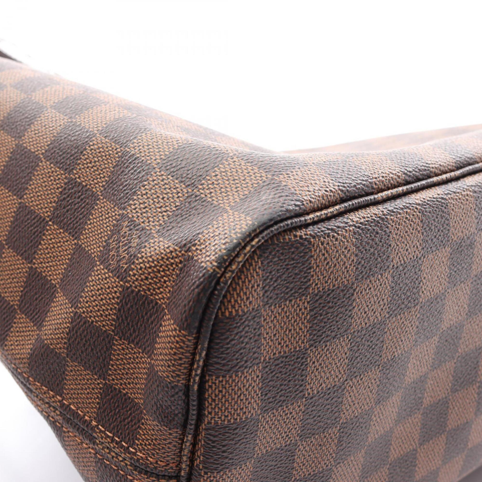 Louis Vuitton Brown Ebene Coated Canvas Leather Handbag Tote Bag (Pre-Owned)
