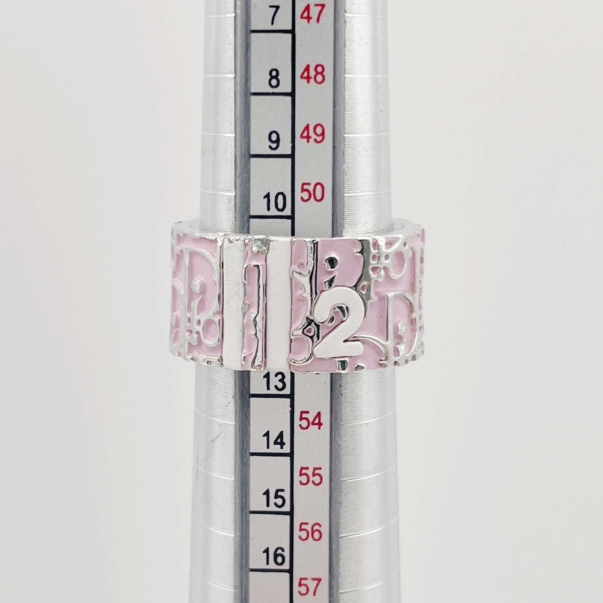 Christian Dior Pink Metal Band Ring (Pre-Owned)