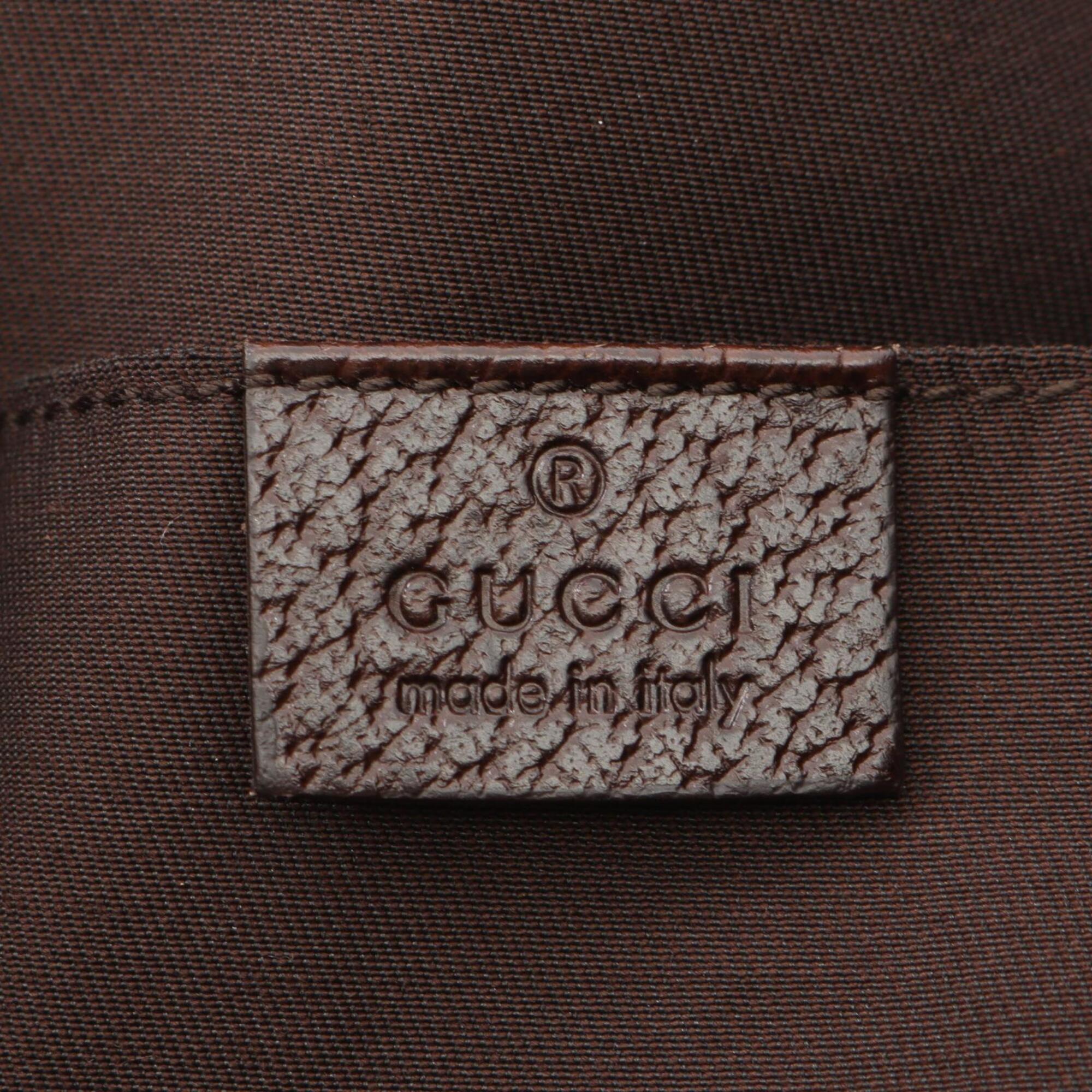 Gucci Beige Brown Gg Canvas Handbag Tote Bag (Pre-Owned)