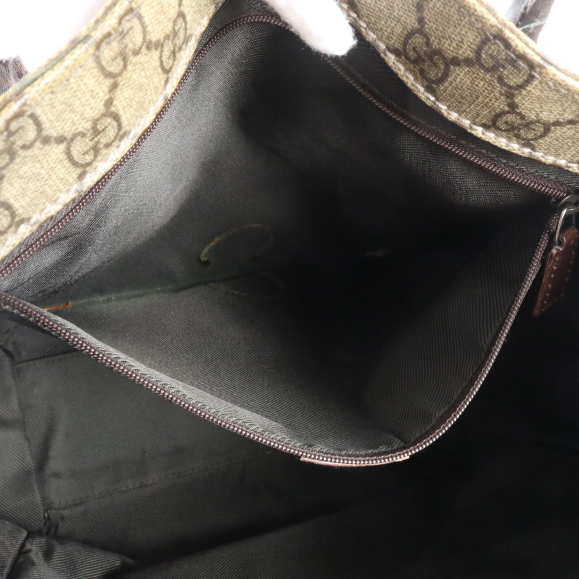 Gucci Beige Brown Gg Supreme Handbag Tote Bag (Pre-Owned)