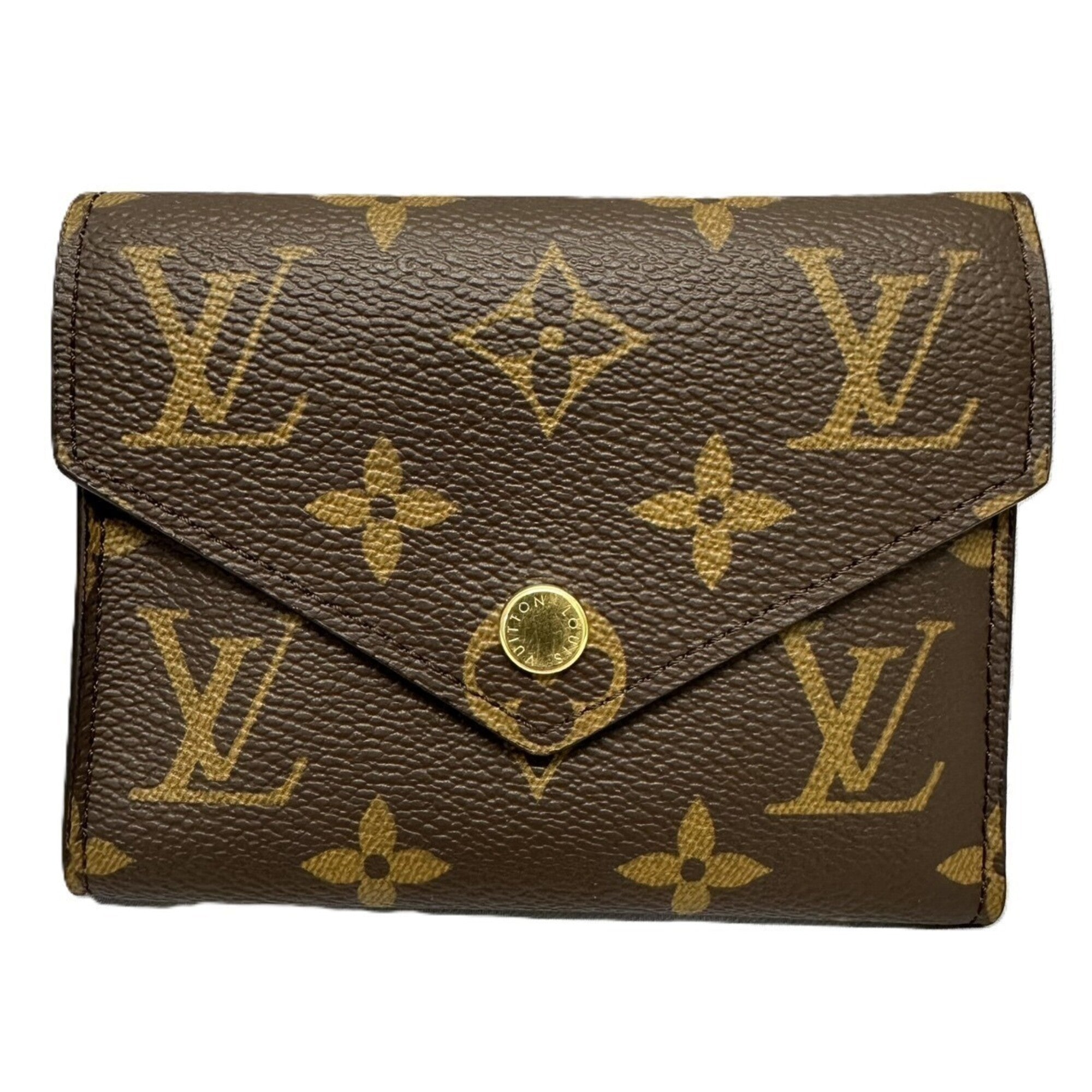 Louis Vuitton Brown Monogram Monogram Wallet (Tri-Fold) (Pre-Owned)