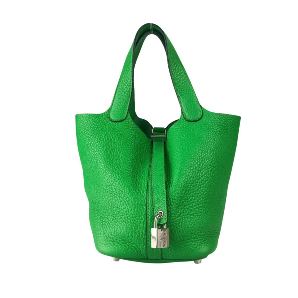 Hermes Picotin Bambou Taurillon Clemence Leather Handbag (Pre-Owned)