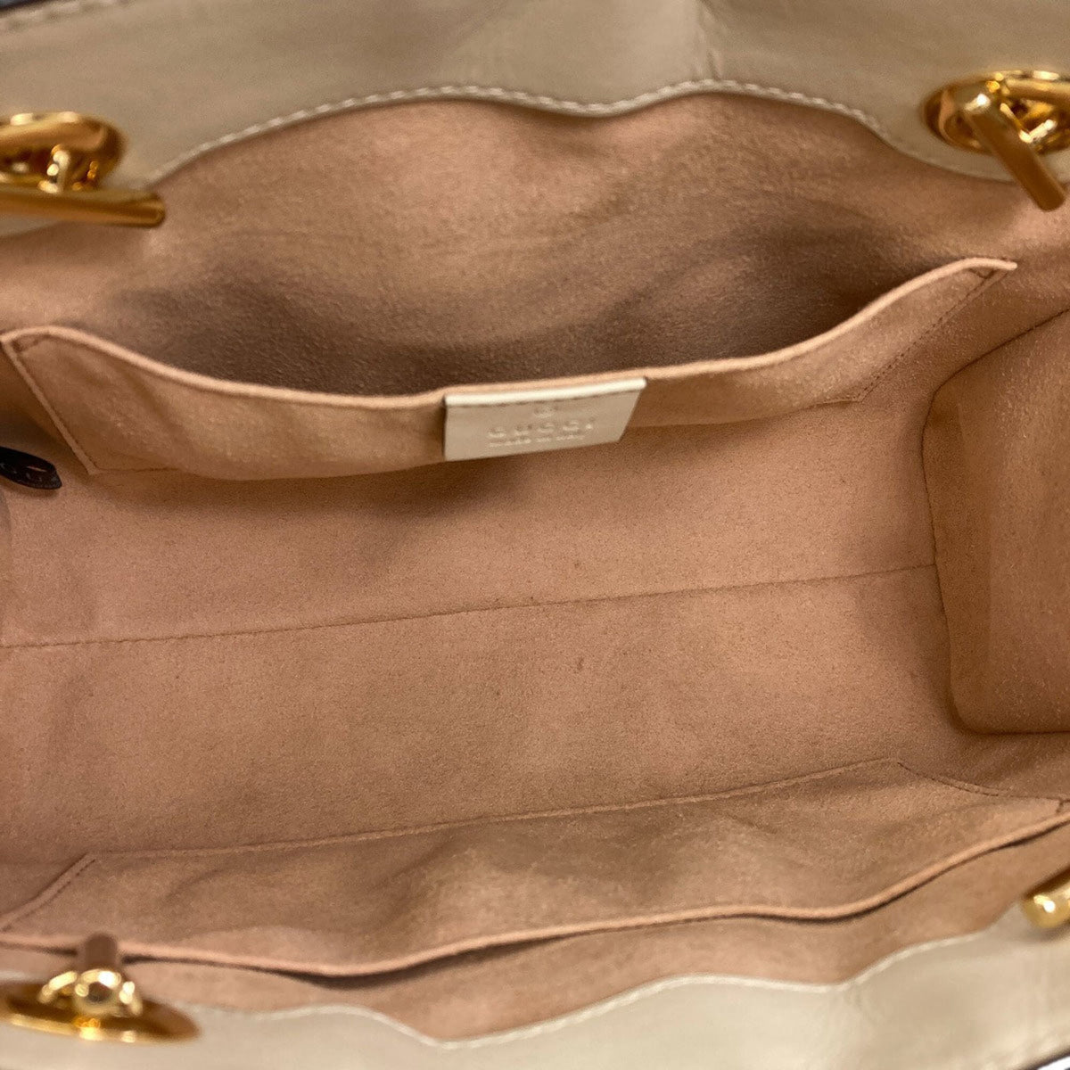 Gucci Brown White Pvc Shoulder Bag (Pre-Owned)