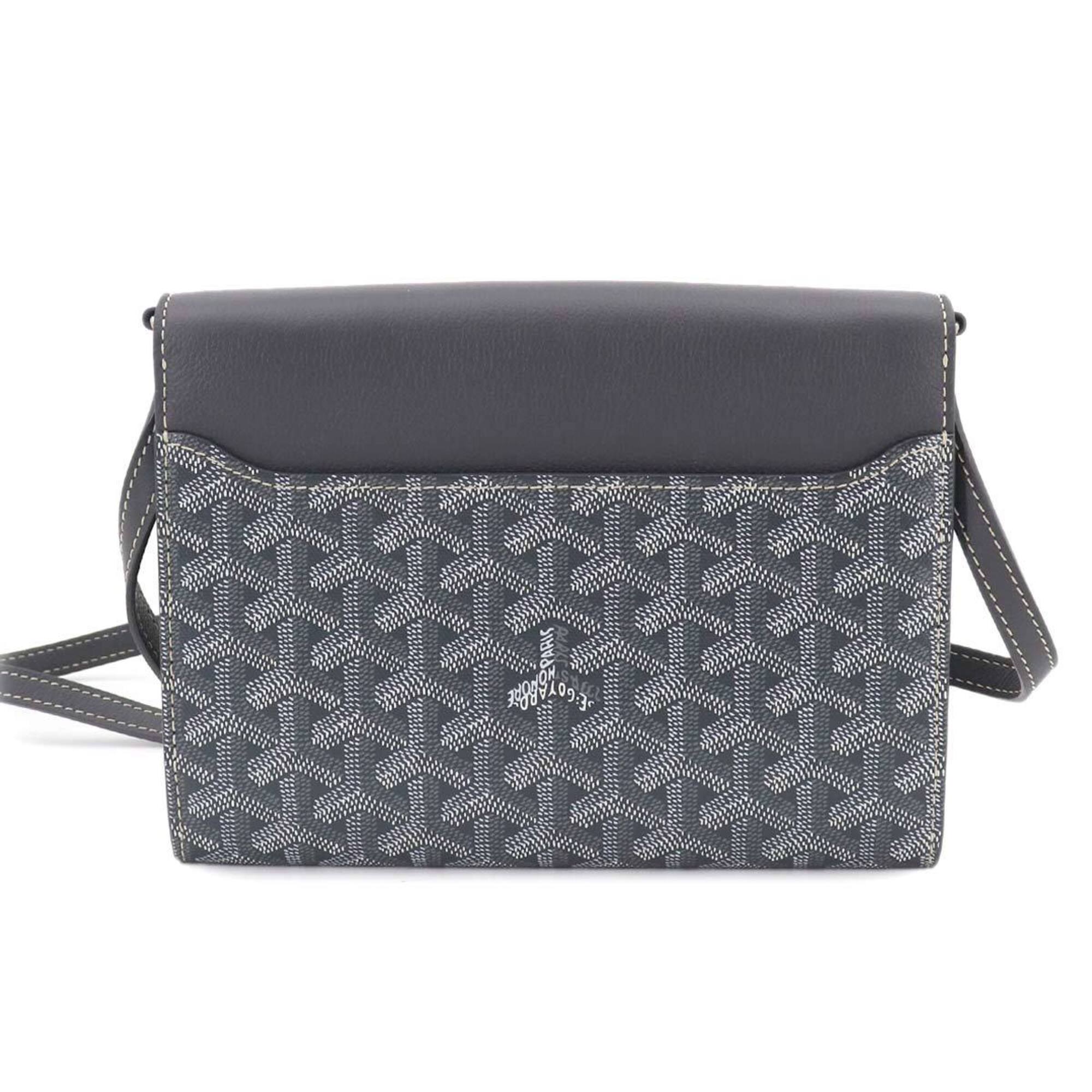 Goyard Gray Pvc Leather Handbag Pouch Shoulder Bag (Pre-Owned)
