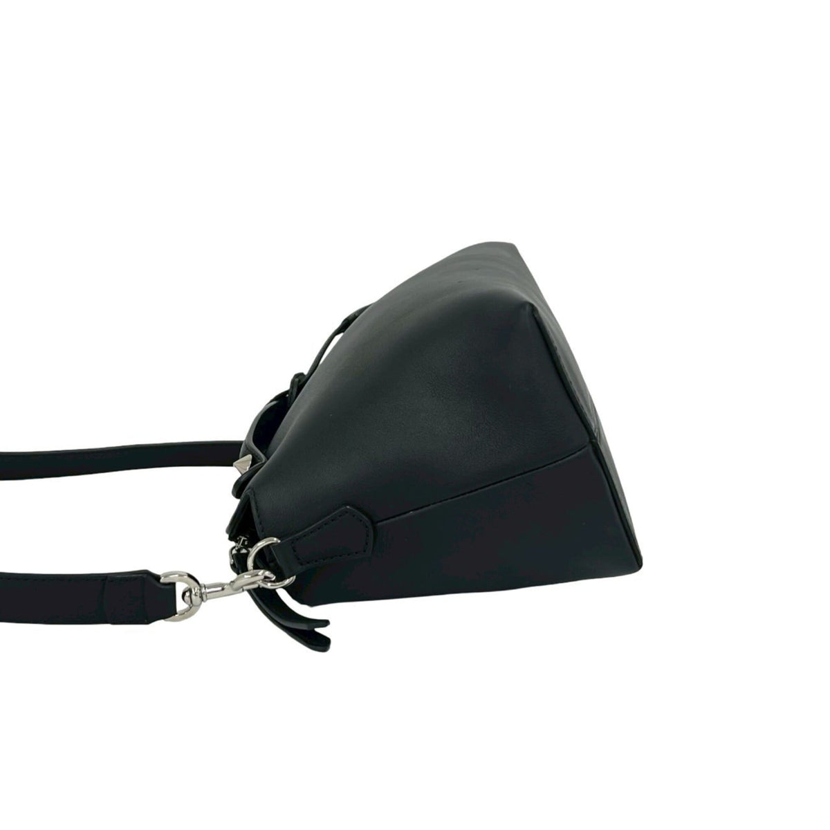 Fendi Black Leather Handbag Shoulder Bag (Pre-Owned)