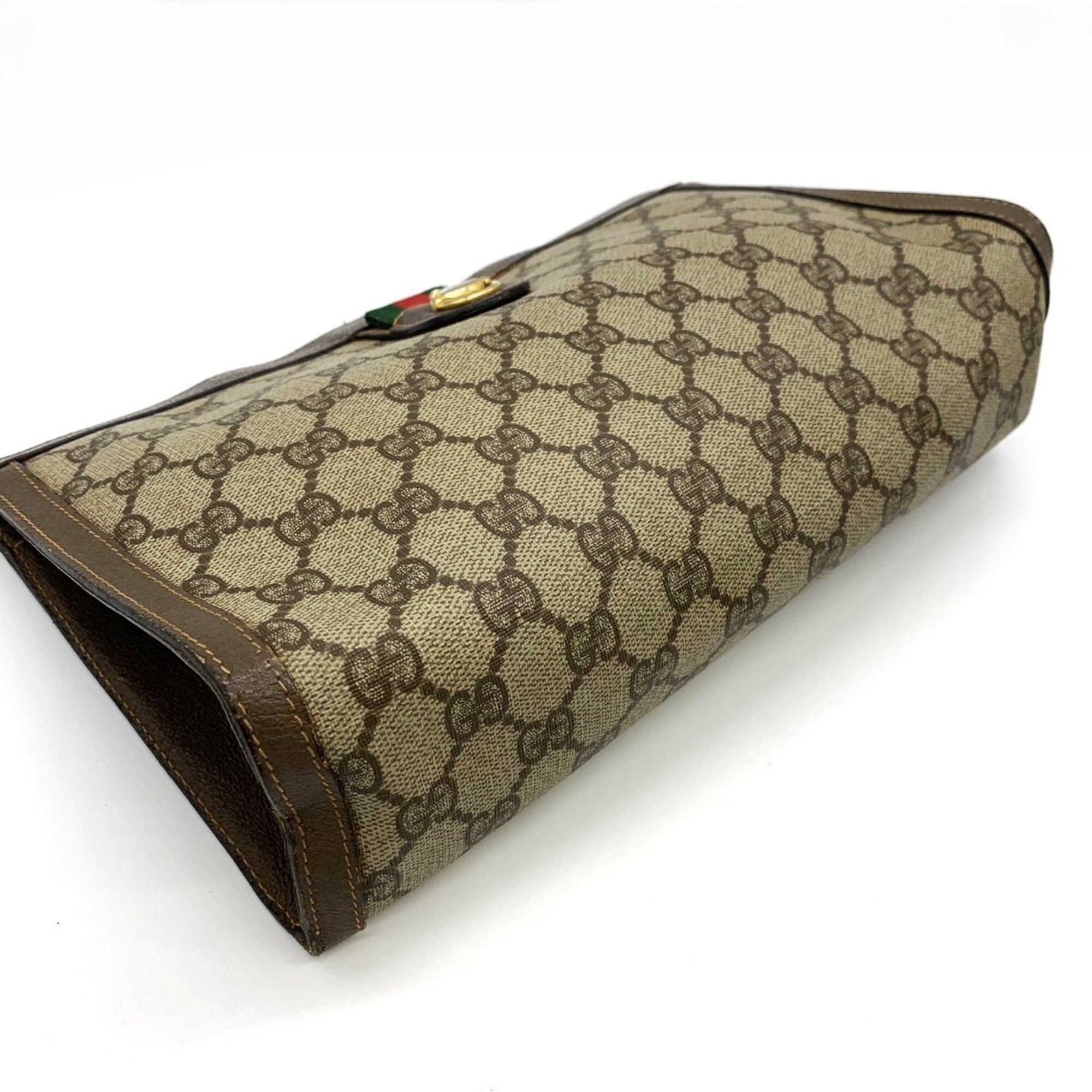 Gucci Brown Clutch Bag (Pre-Owned)