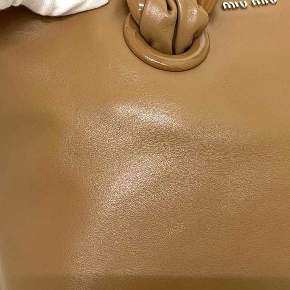 Miu Miu Brown Leather Tote Bag (Pre-Owned)
