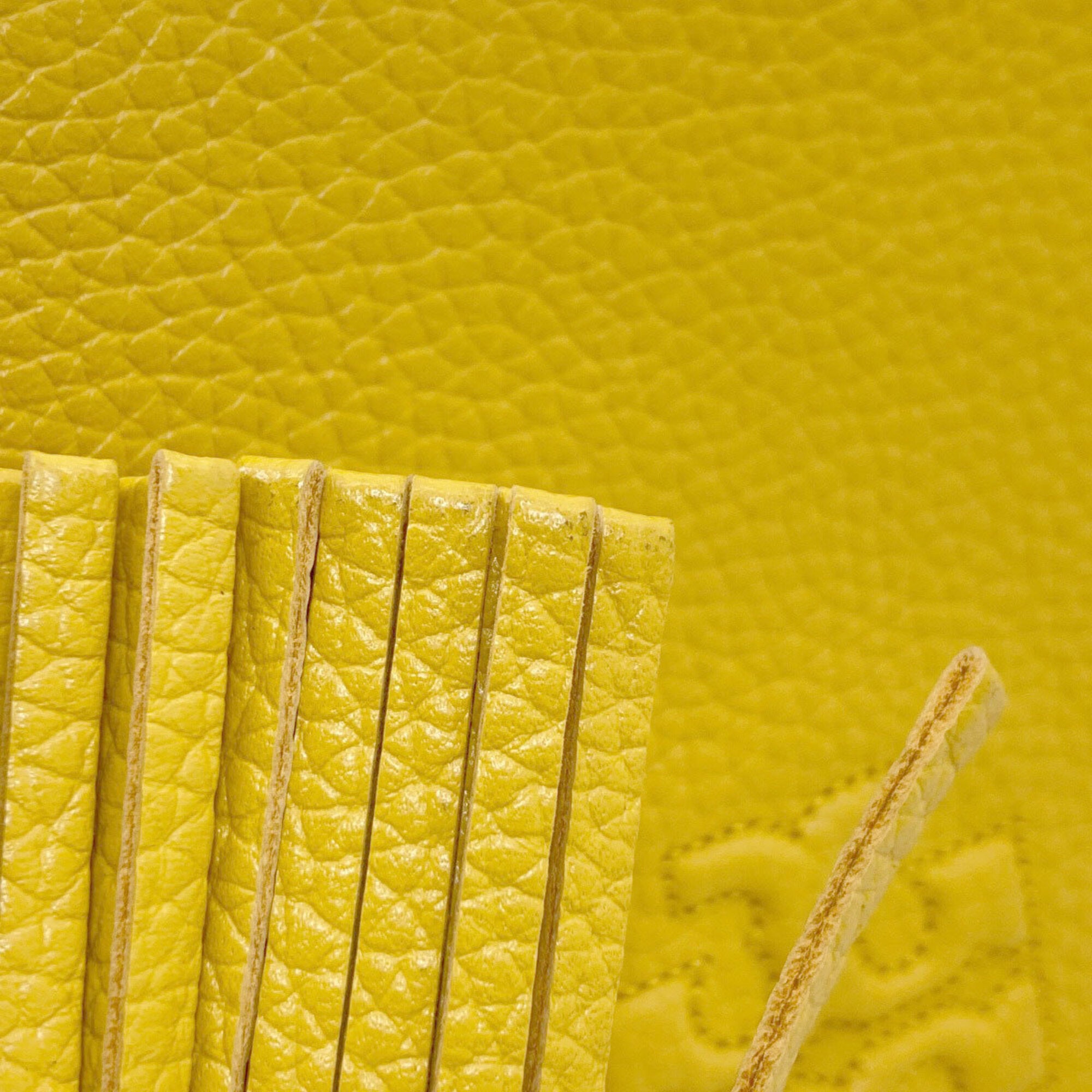 Tory Burch Yellow Leather Shoulder Bag (Pre-Owned)