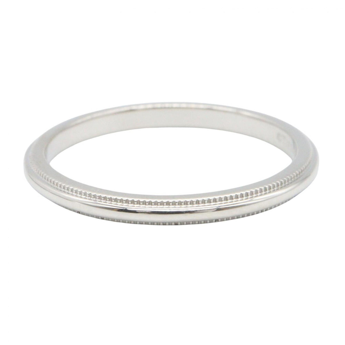 Tiffany Silver Platinum 950 Band Ring (Pre-Owned)