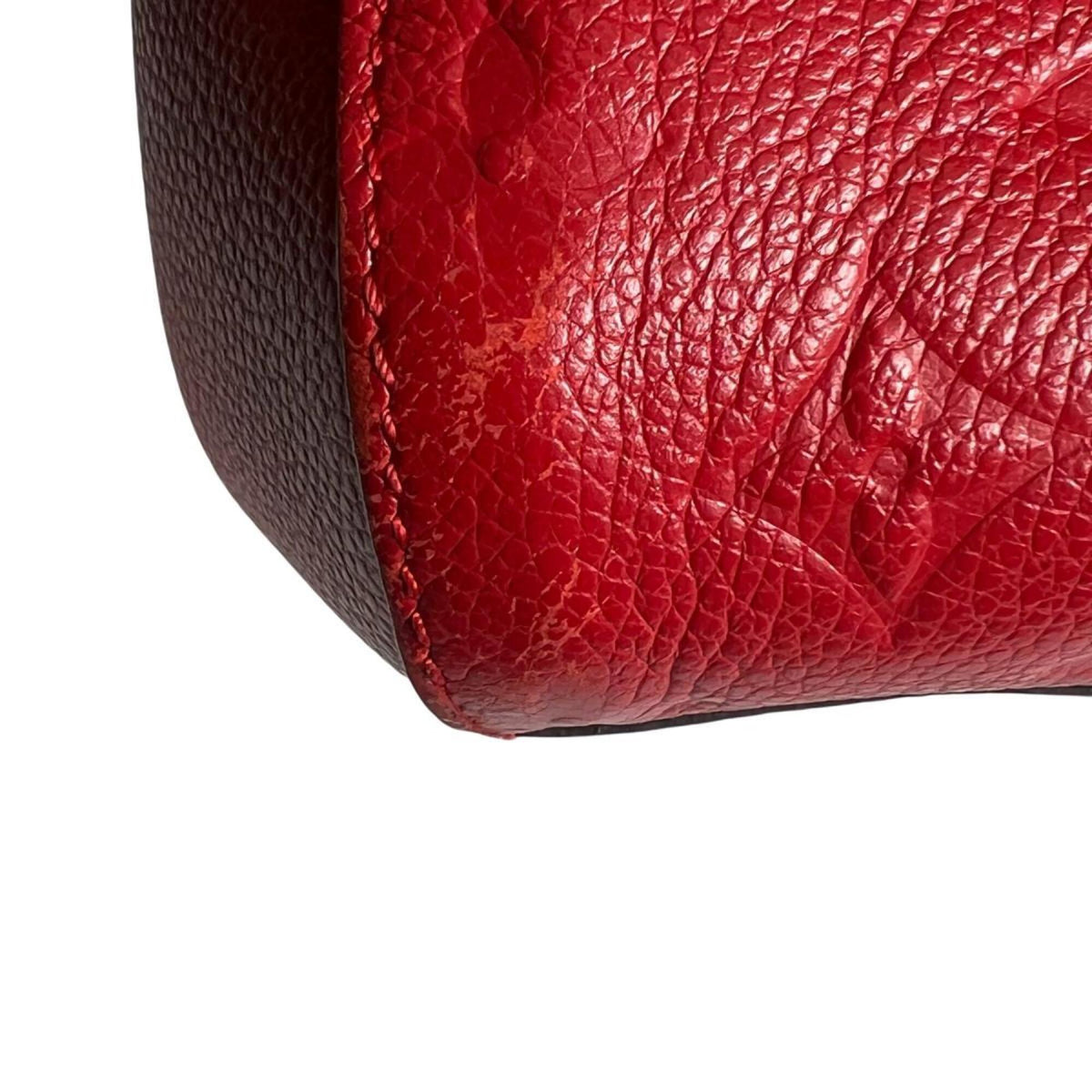 Louis Vuitton Red Color Monogram Empreinte Handbag (Pre-Owned)