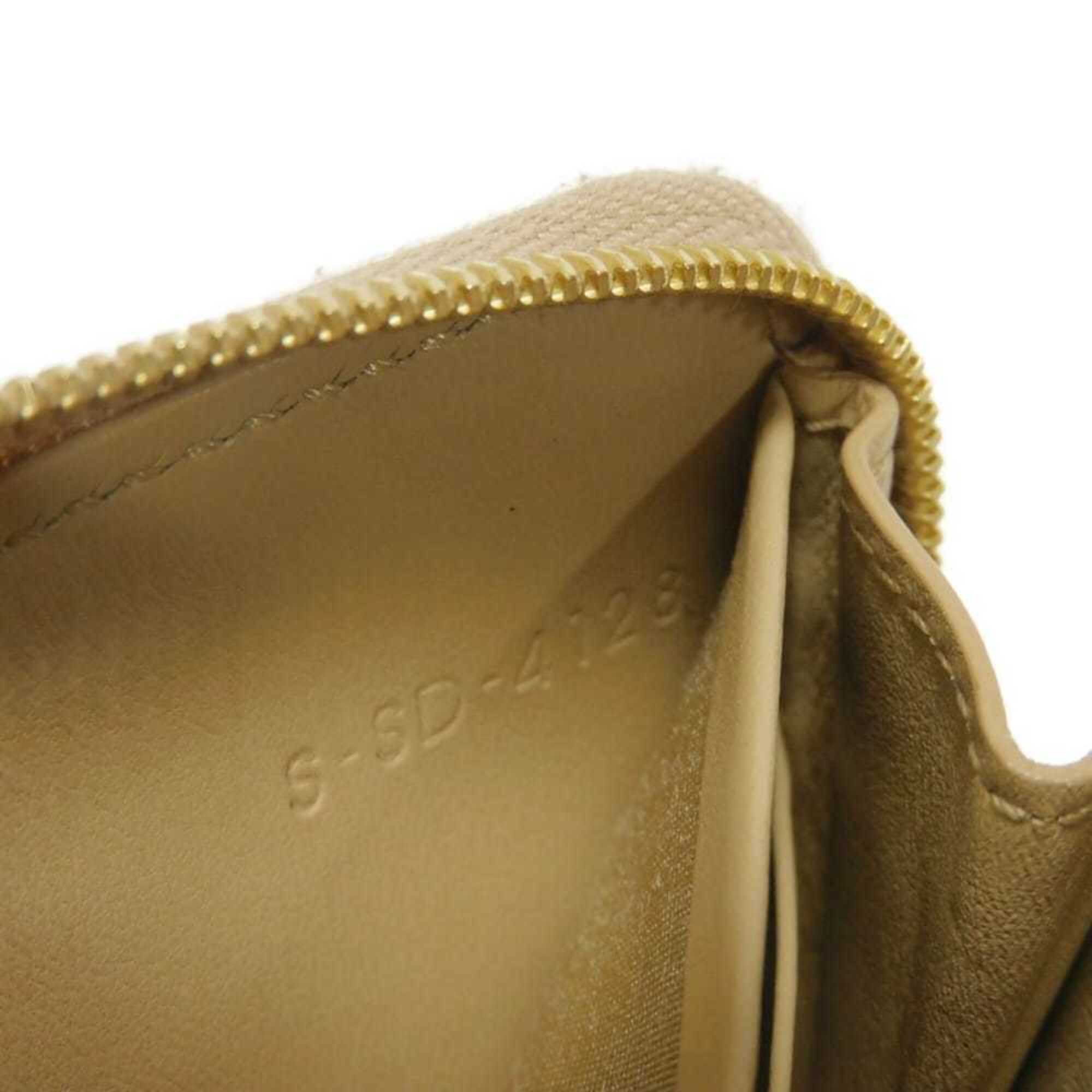 Celine Gold Metallic Gold Leather Coin Purse/Coin Case (Pre-Owned)