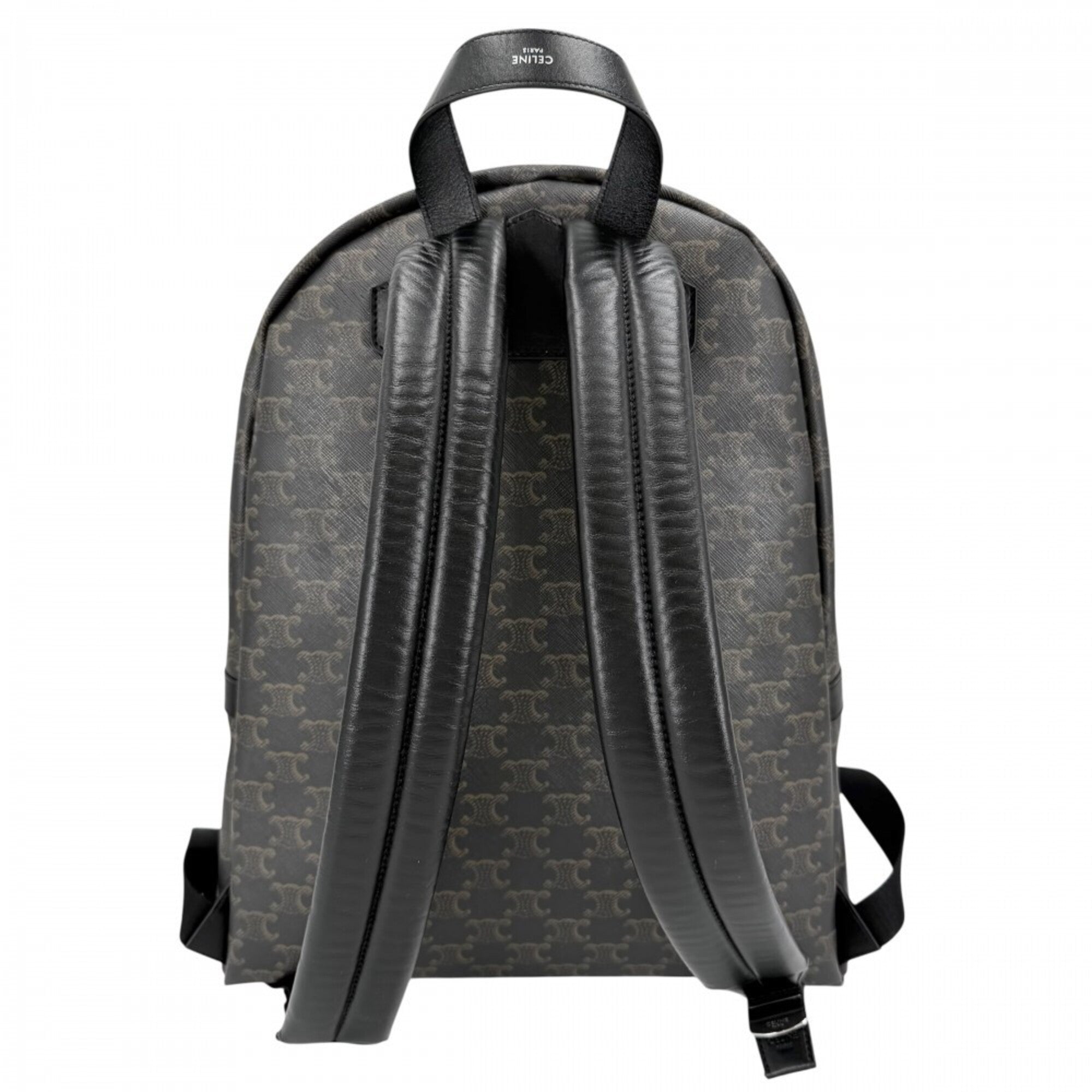 Celine Black Brown Leather Backpack (Pre-Owned)