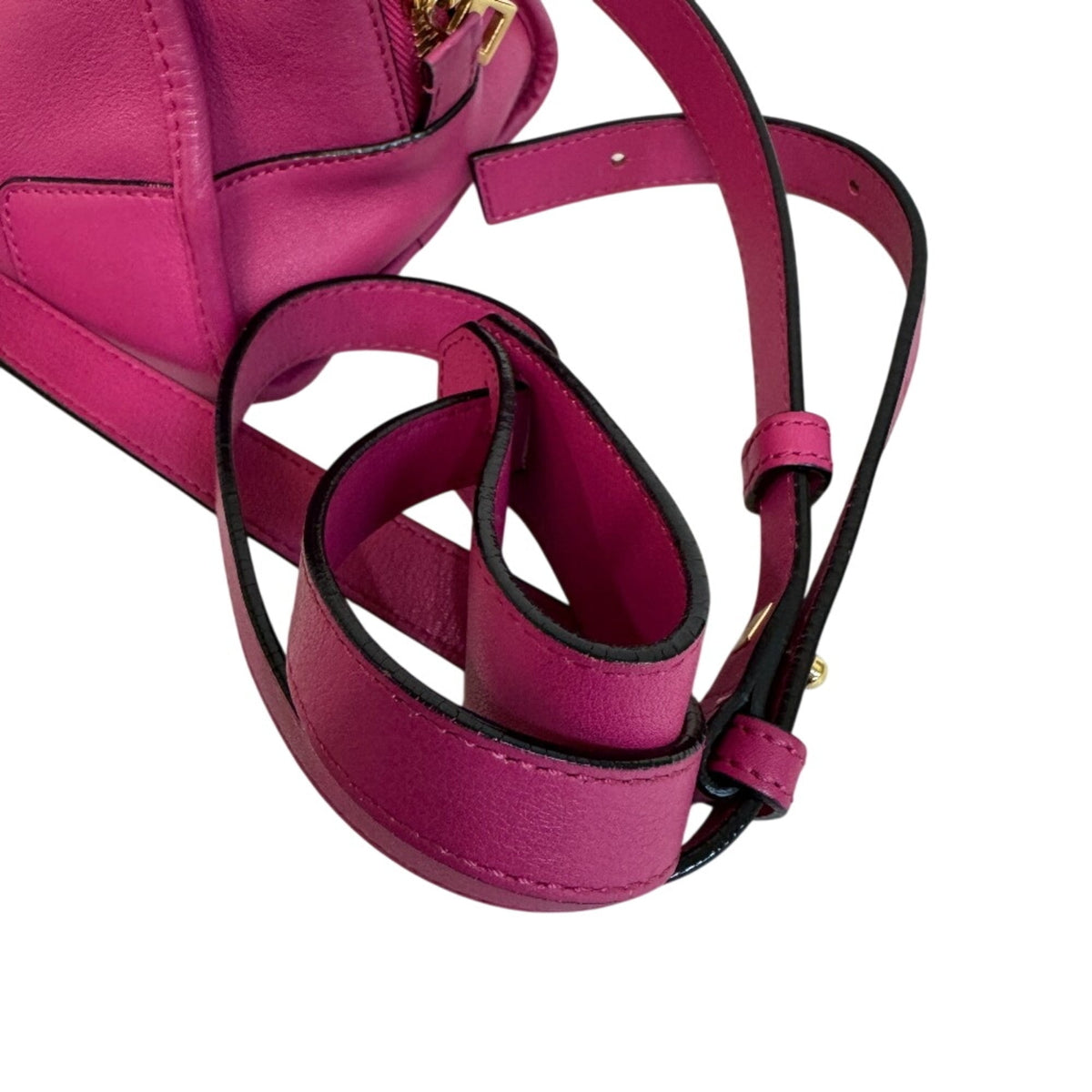Loewe Amazona Pink Leather Handbag Shoulder Bag (Pre-Owned)