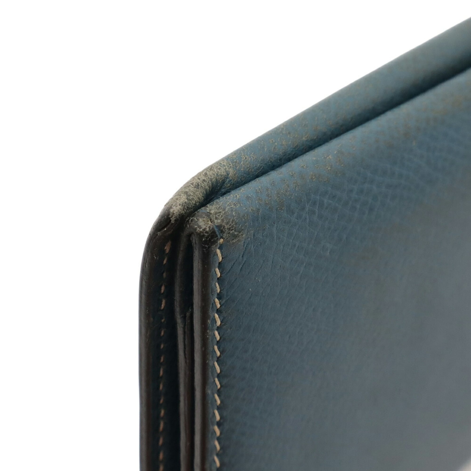 Hermes Bearn Colvert Epsom Leather Long Wallet (Tri-Fold) (Pre-Owned)