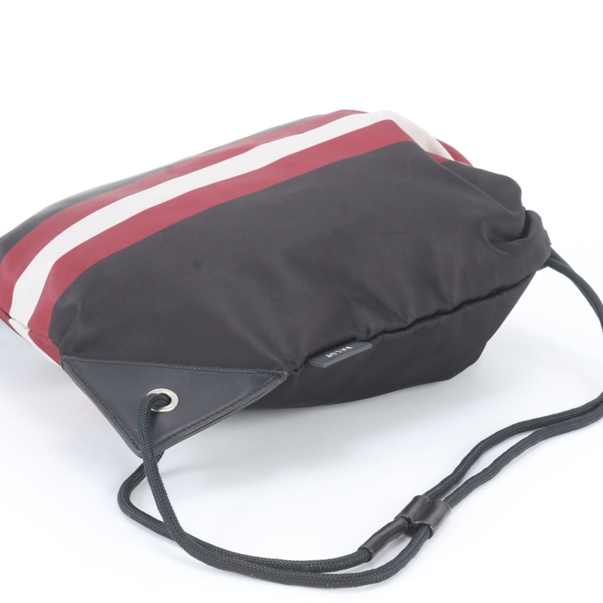 Bally Black Leather Nylon Backpack (Pre-Owned)