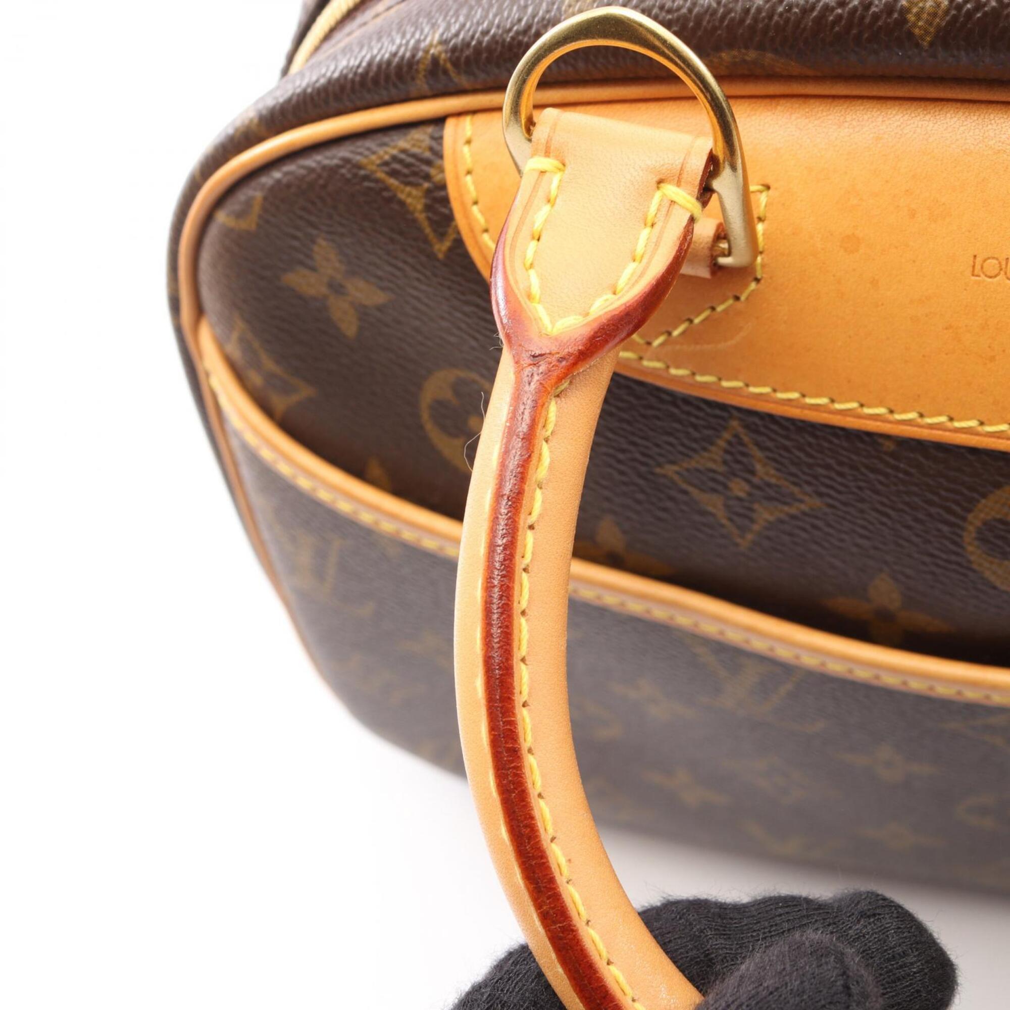 Louis Vuitton Brown Coated Canvas Leather Handbag (Pre-Owned)