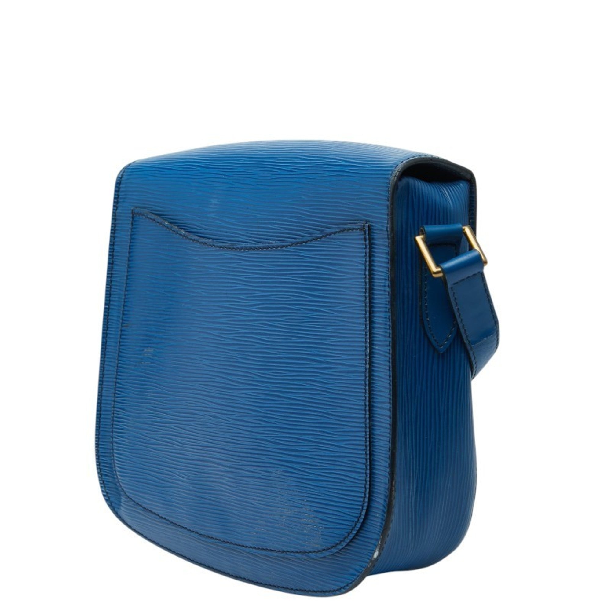 Louis Vuitton Toledo Blue Leather Shoulder Bag (Pre-Owned)