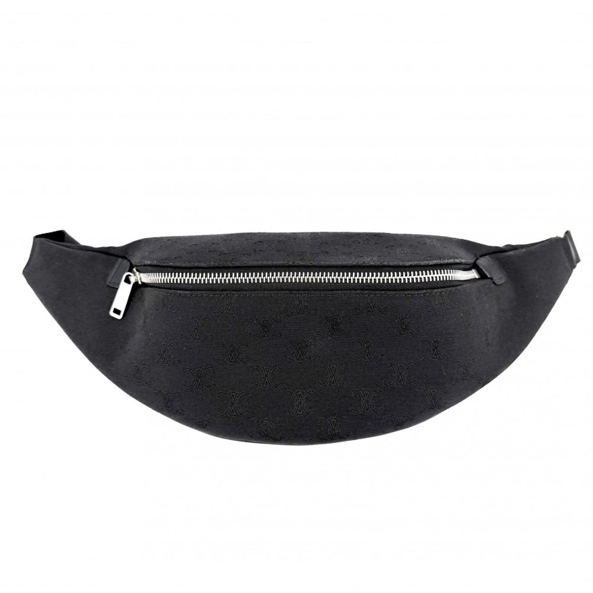 Celine Black Canvas Fanny Pack Sling Bag (Pre-Owned)