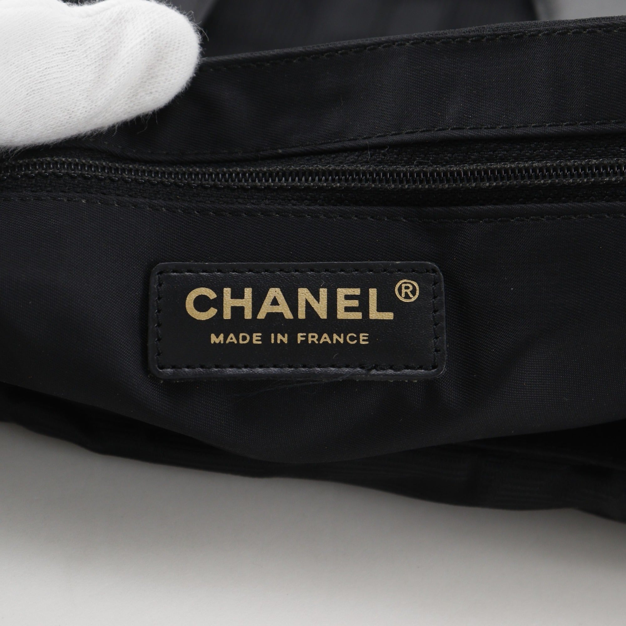 Chanel Black New Travel Line Tote Bag Weekend Bag (Pre-Owned)