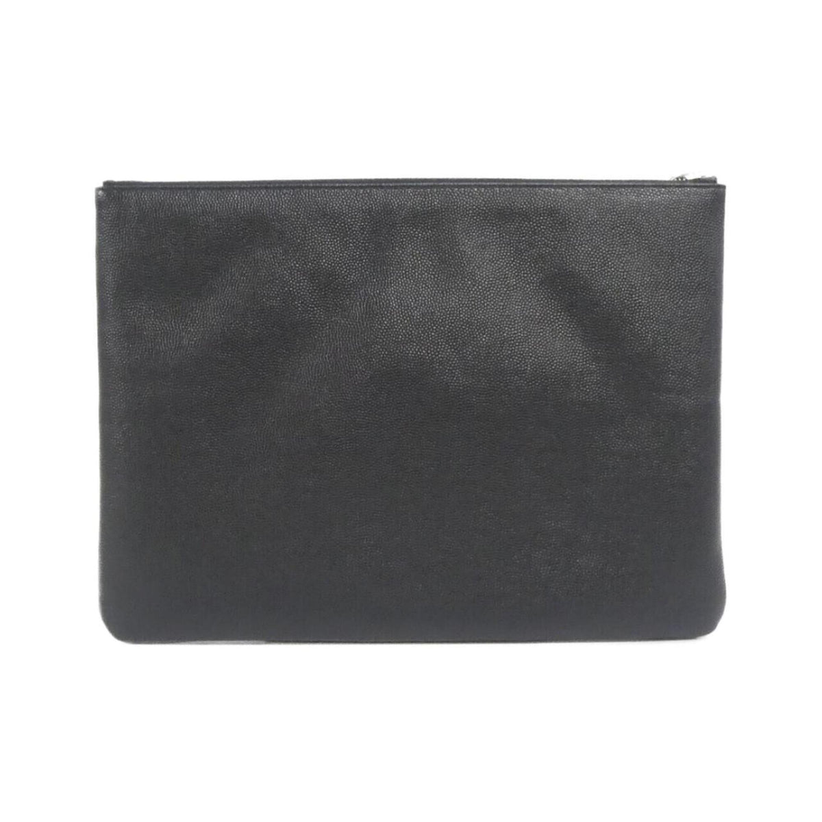Chanel Black Grained Calfskin Handbag Pouch (Pre-Owned)