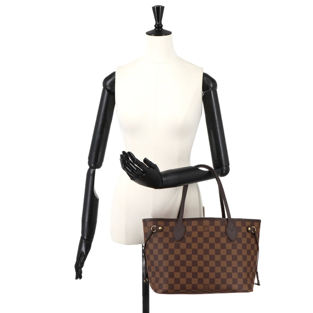 Louis Vuitton Brown Damier Canvas Ebene Damier Canvas Handbag Tote Bag (Pre-Owned)