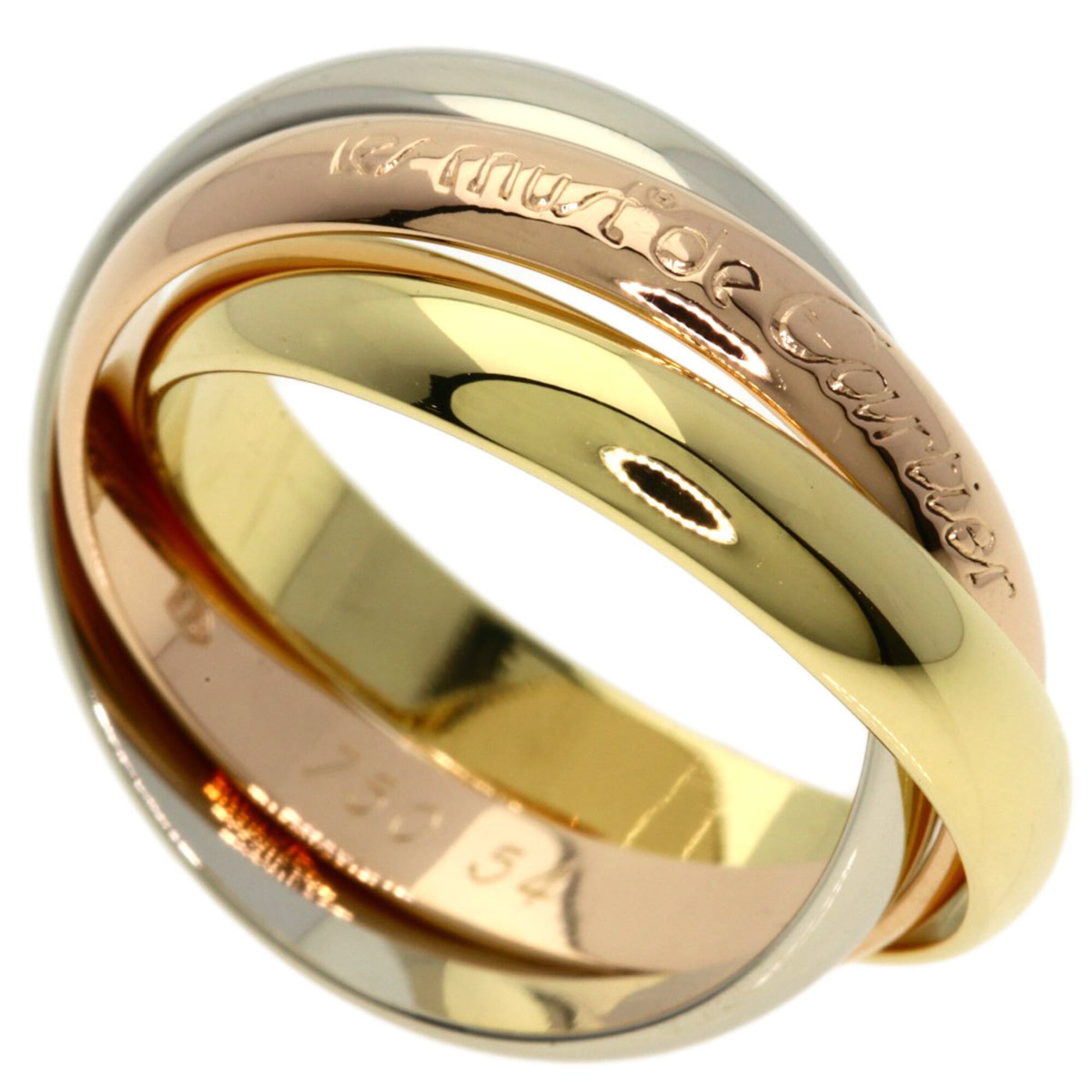 Cartier Yellow Gold (18K) Pink Gold (18K) White Gold (18K) Band Ring (Pre-Owned)