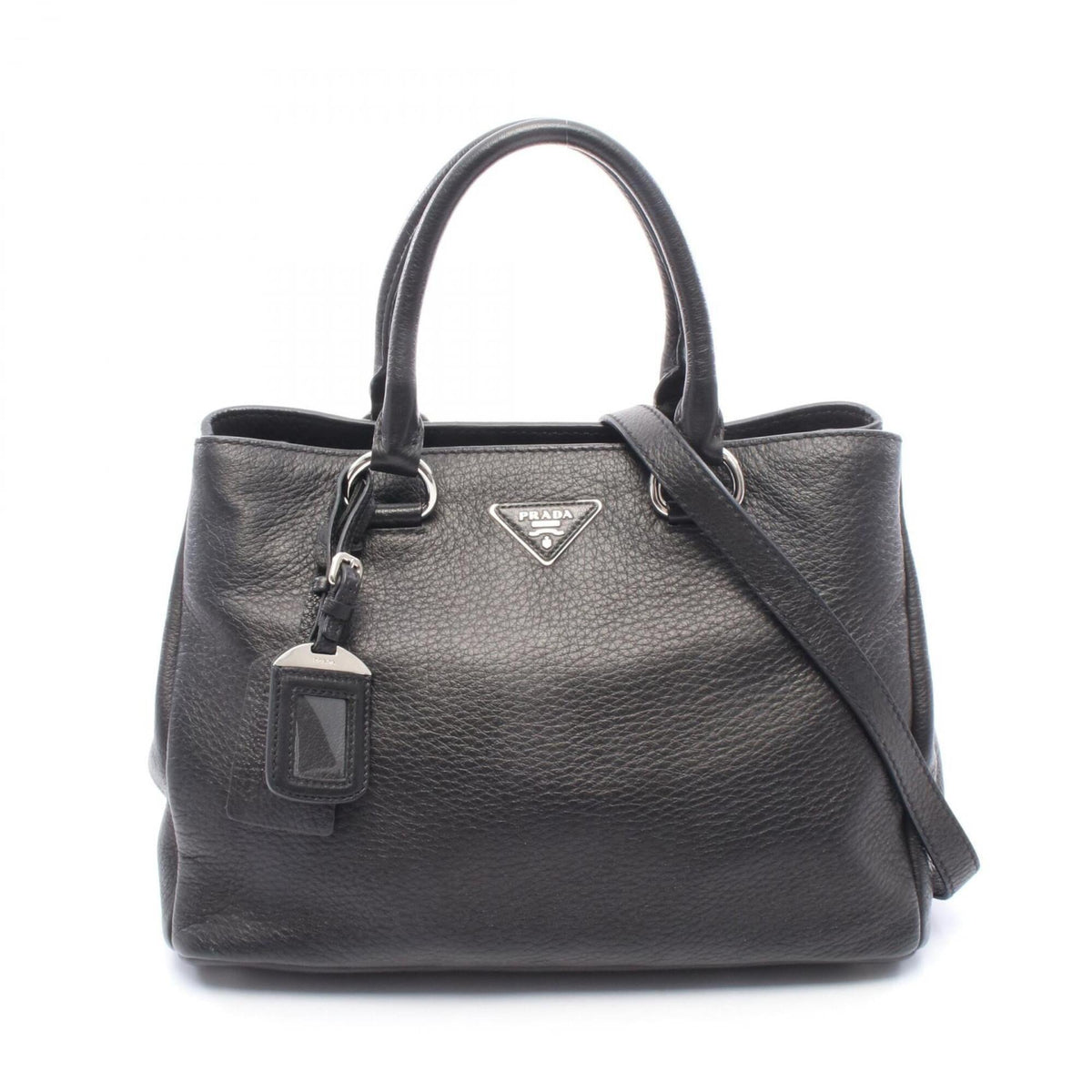 Prada Black Leather Handbag (Pre-Owned)