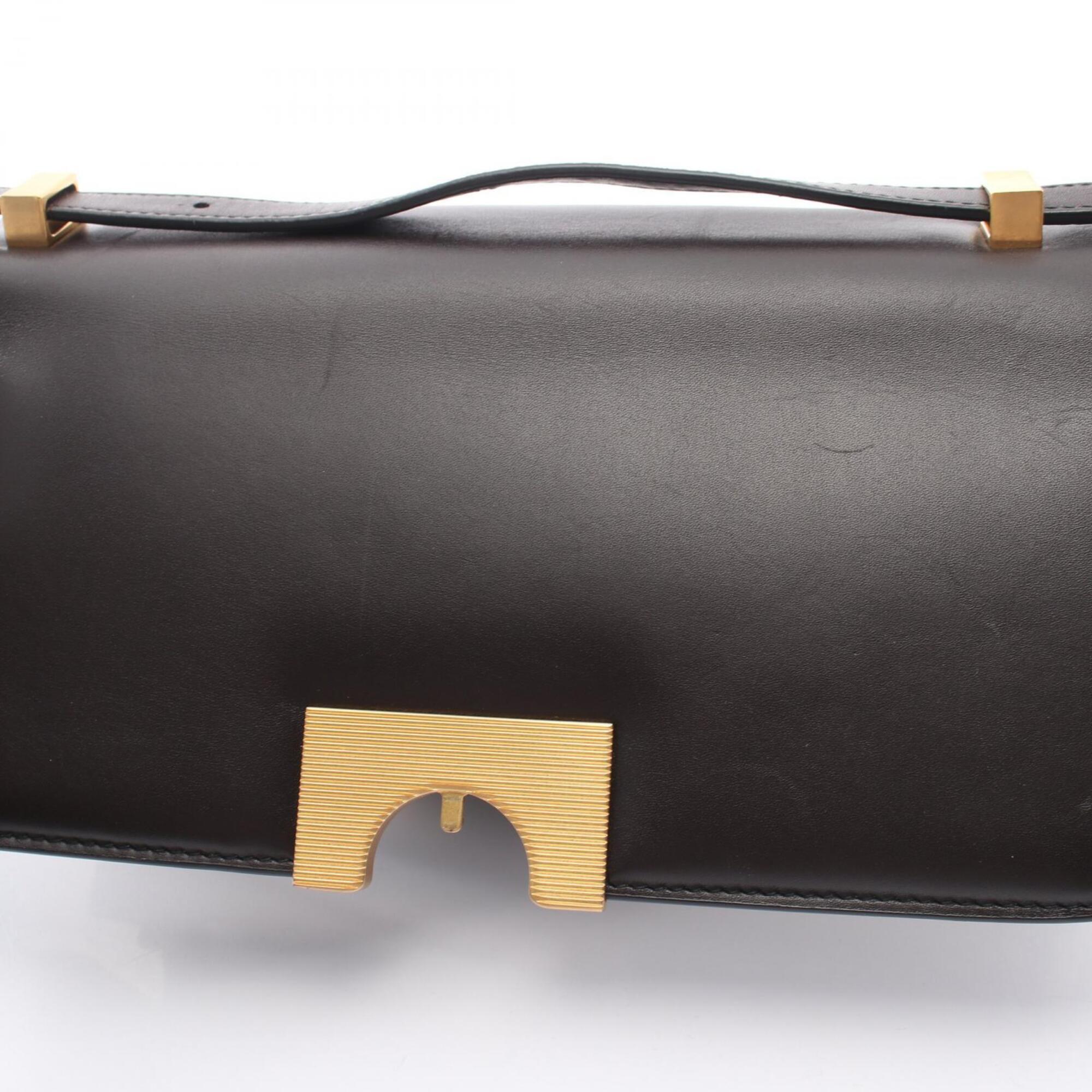 Bottega Veneta Brown Leather Handbag Shoulder Bag (Pre-Owned)