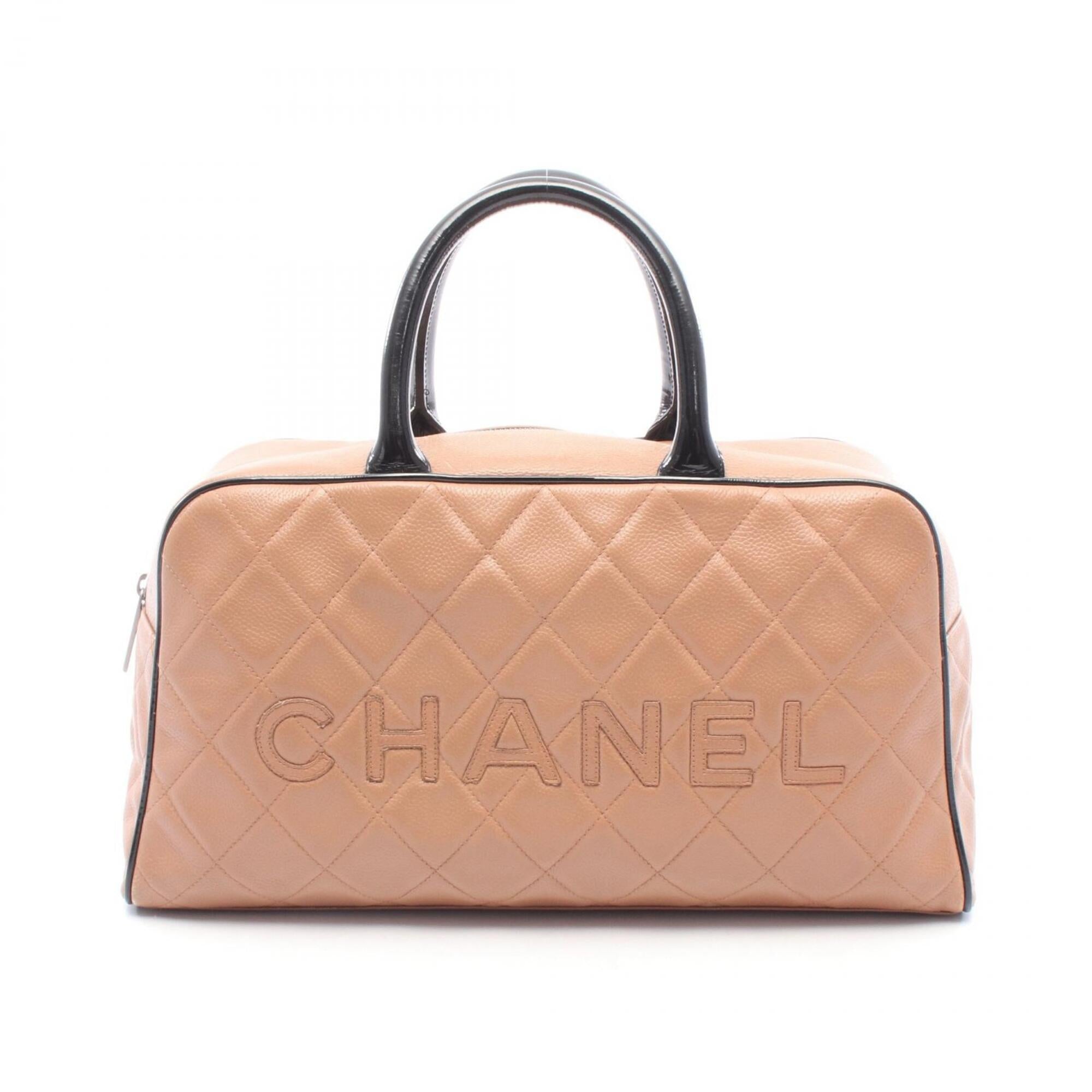 Chanel Black Pink Grained Calfskin Handbag Tote Bag (Pre-Owned)