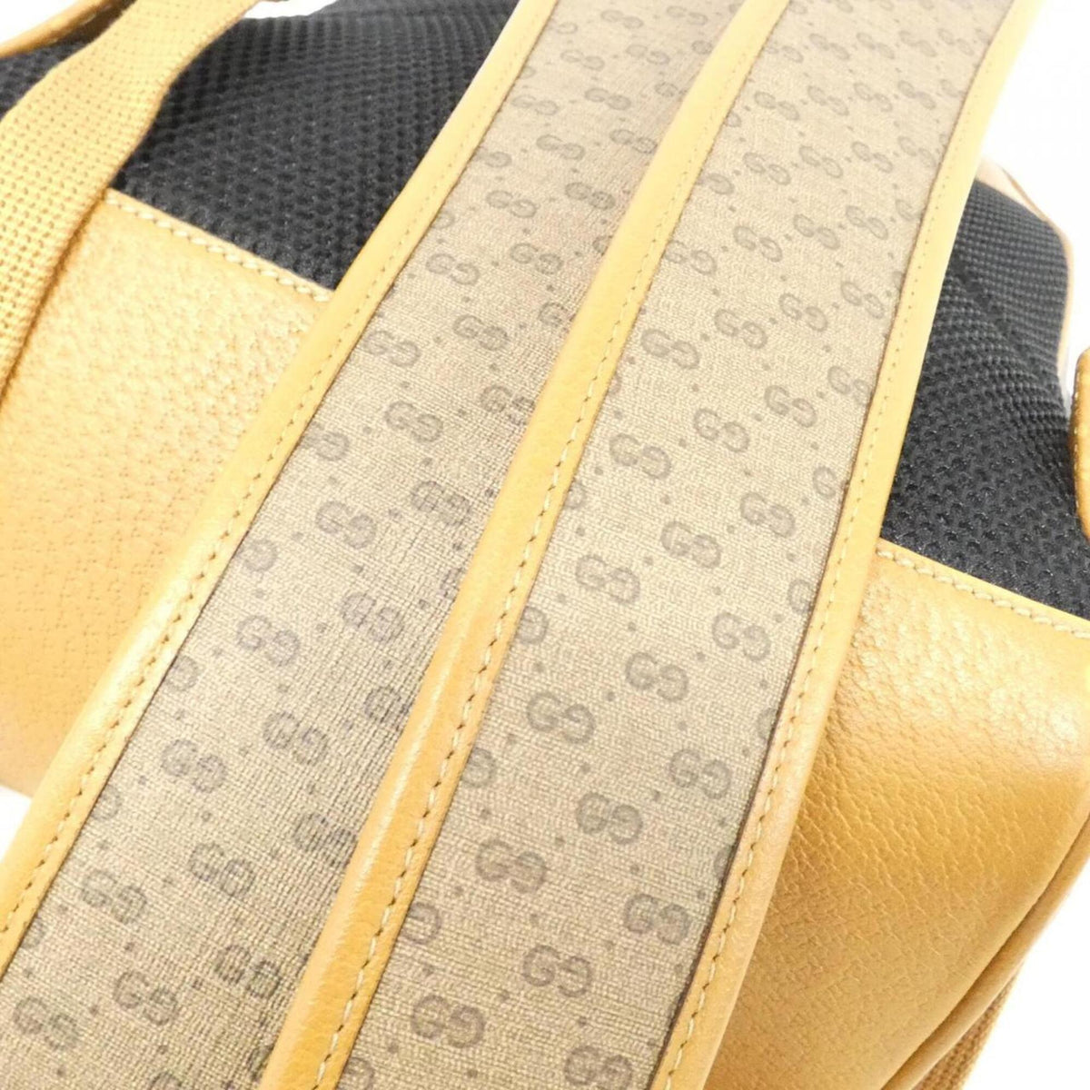 Gucci Beige Light Brown Gg Supreme Leather Backpack (Pre-Owned)