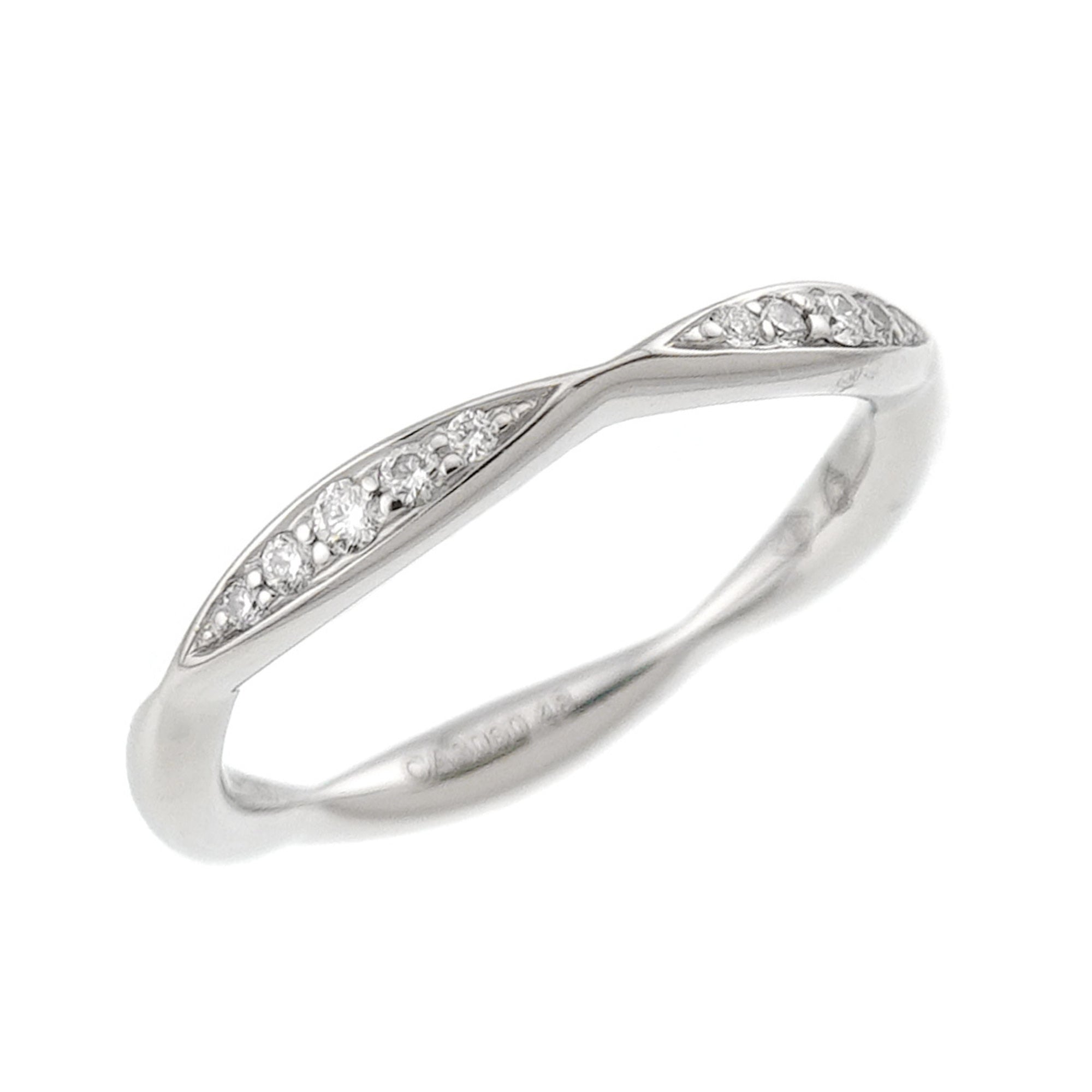 Chanel Platinum 950 Band Ring (Pre-Owned)